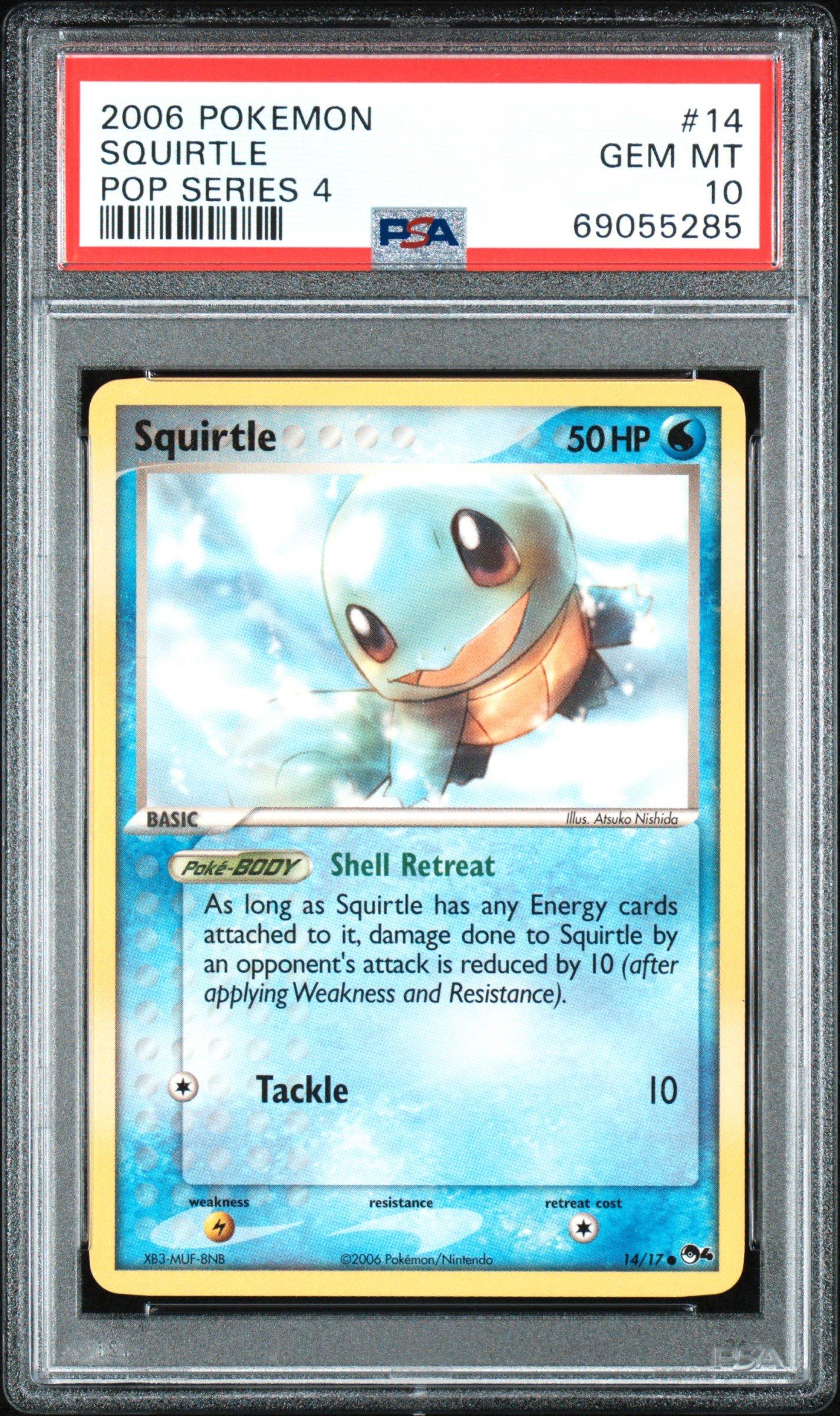 2006 Pokemon Pop Series 4 14 Squirtle PSA