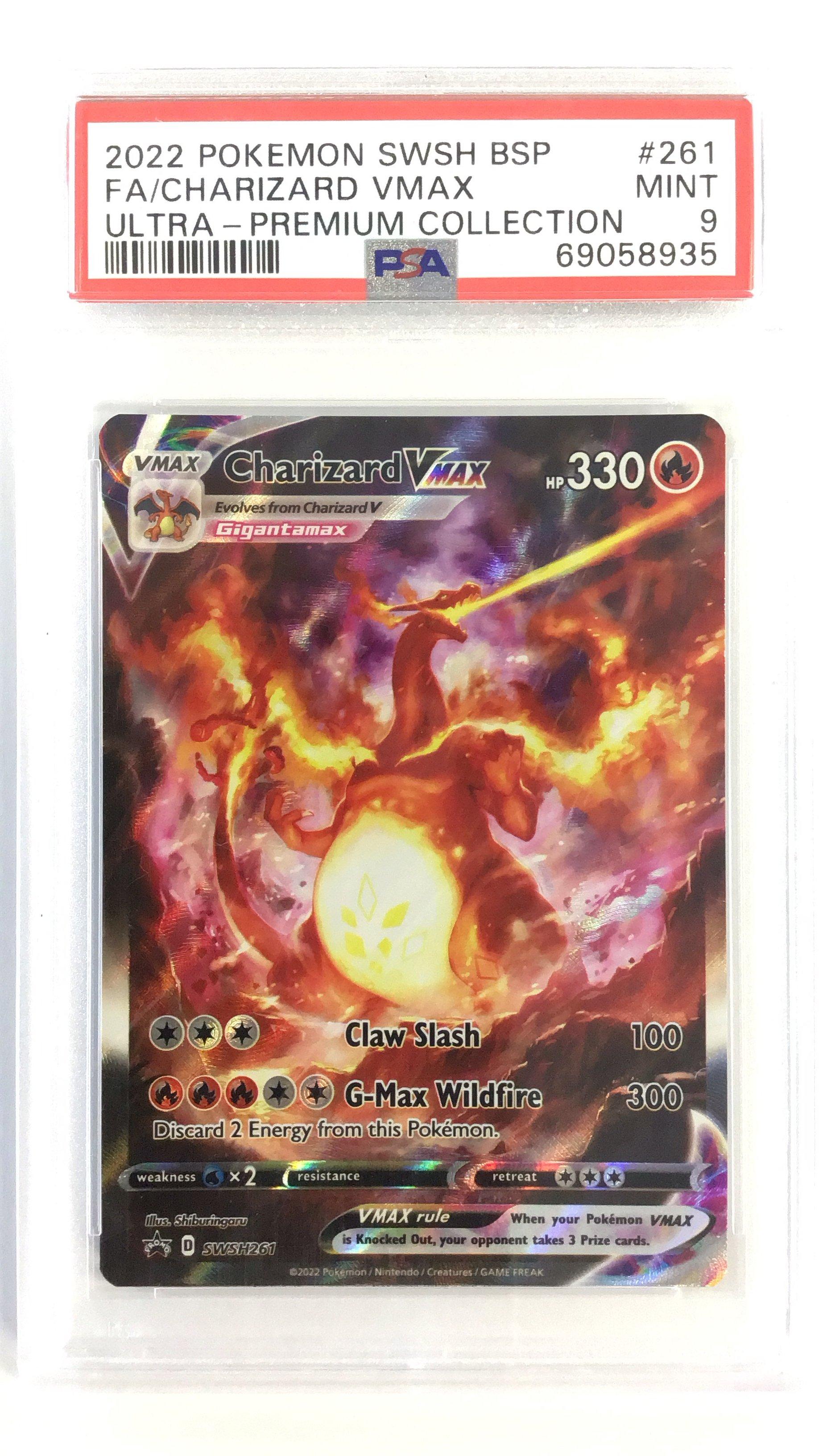 2022 Pokemon Swsh Black Star Promo 261 Full Art/charizard Vmax Sword ...