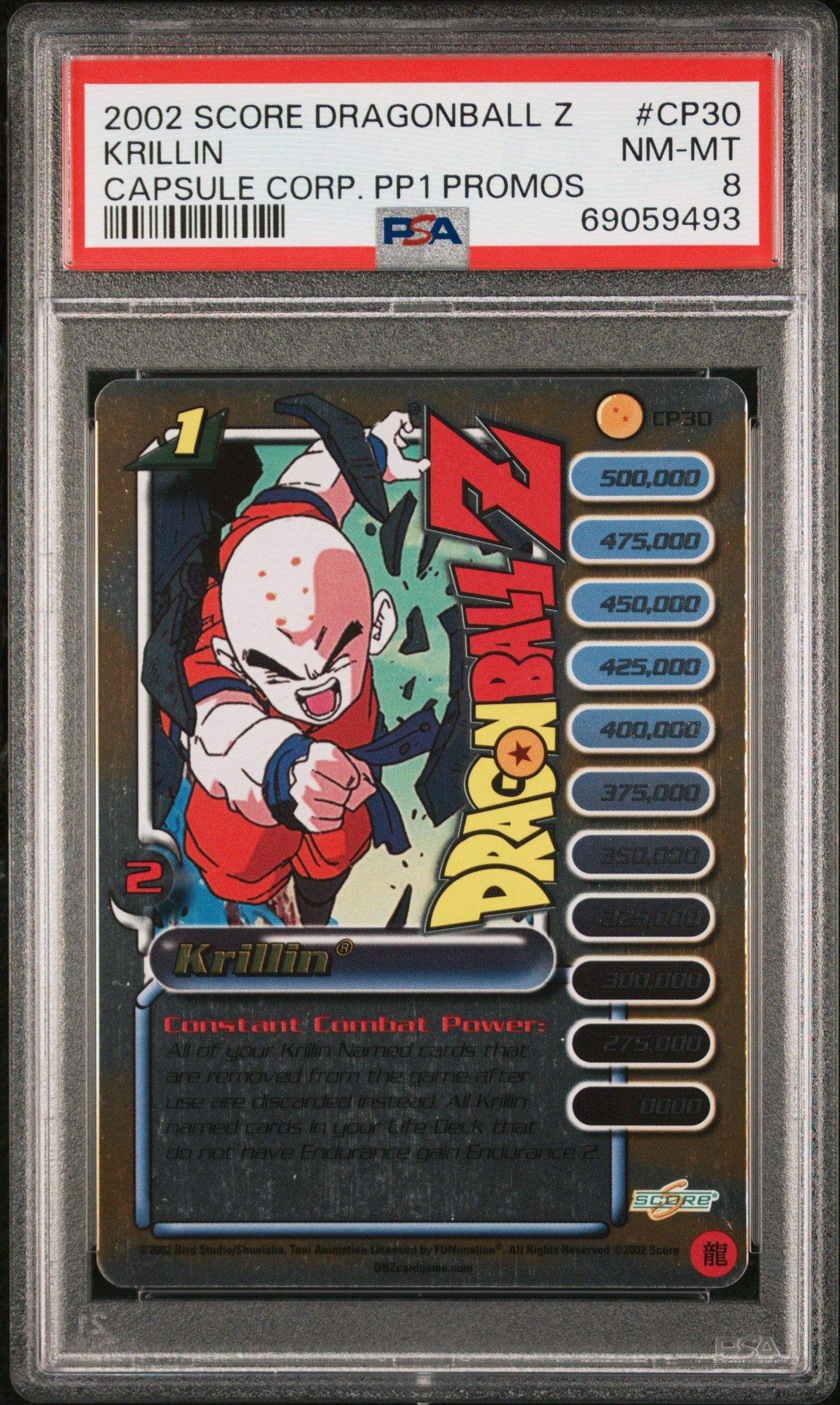 2002 Score Dragon Ball Z Capsule Corp. Power Pack 1 Cp30 Krillin