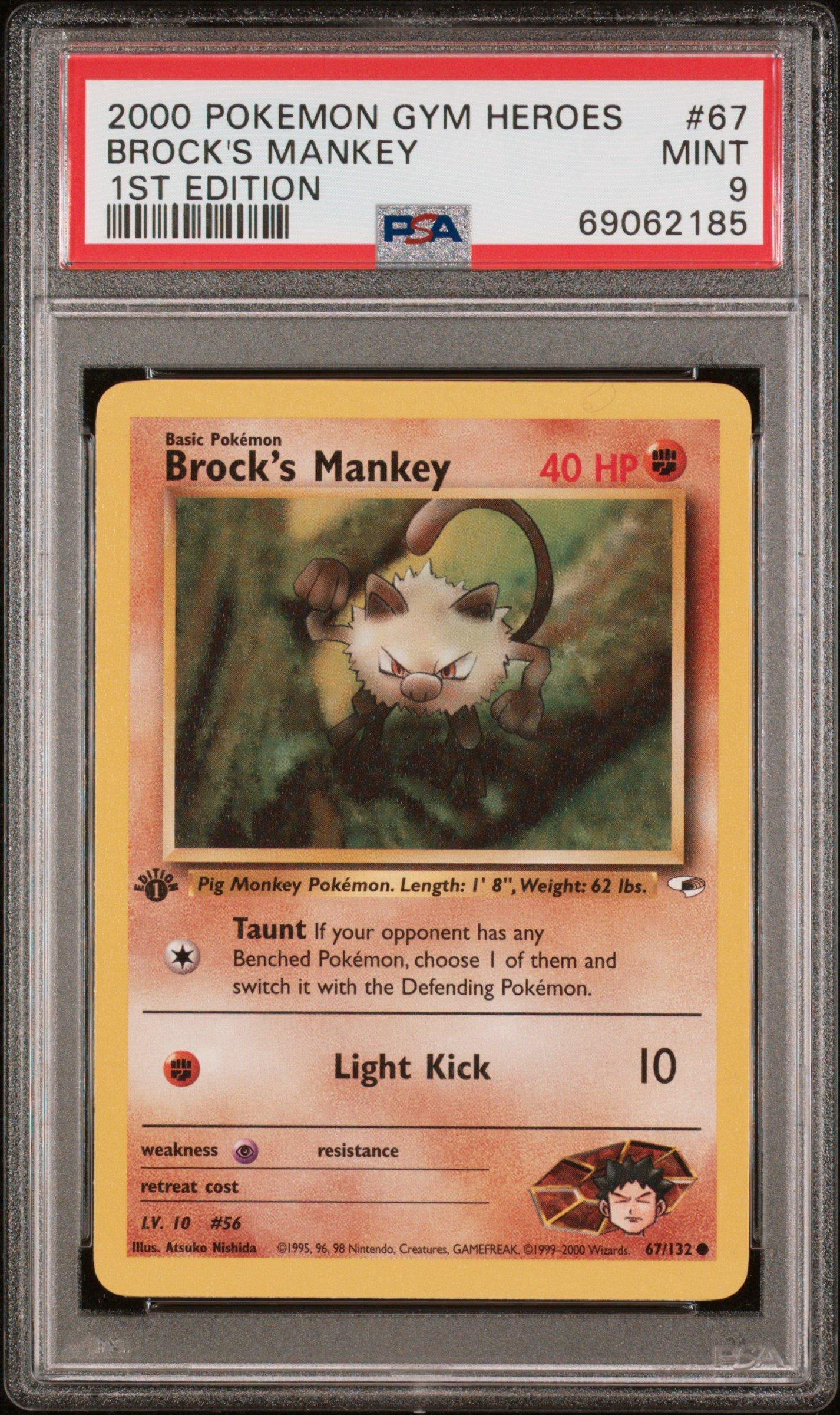 1999 mankey pokemon card Blaine's Mankey - Gym Challenge - Pokemon