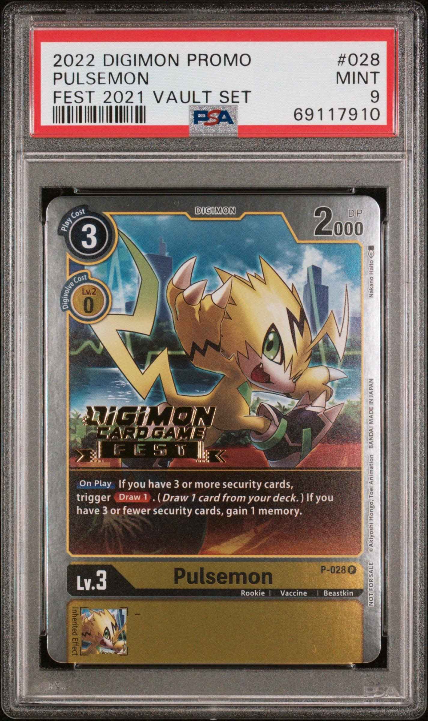 psa digimon cards Hyper Colosseum - Graded Card Slabs Features Giamon 2022 Digimon Promo 028 Pulsemon