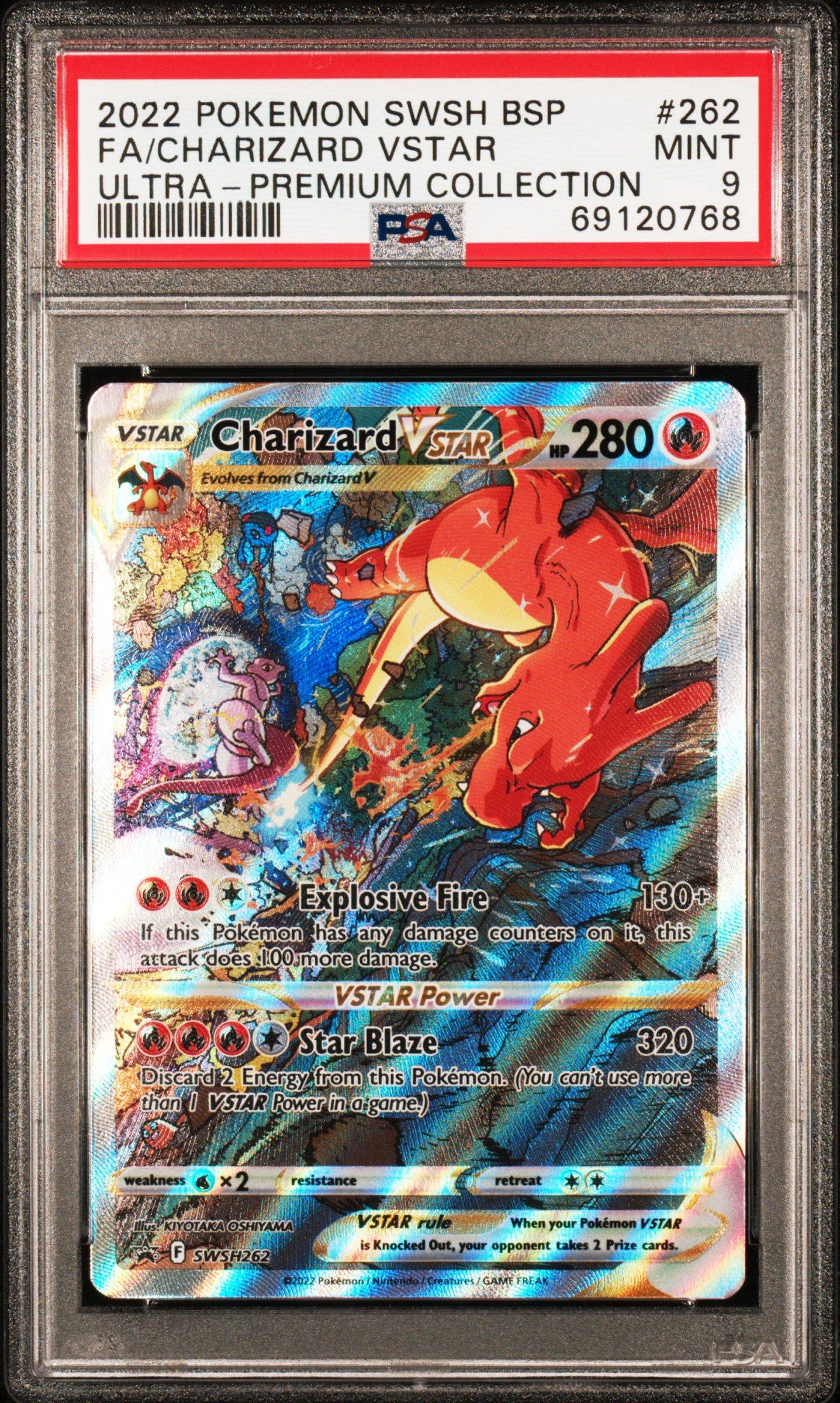 2022 Pokemon Swsh Black Star Promo 262 Full Art/charizard Vstar Sword &  Shield Ultra-premium Collection-charizard PSA 9 Graded Card | GameStop