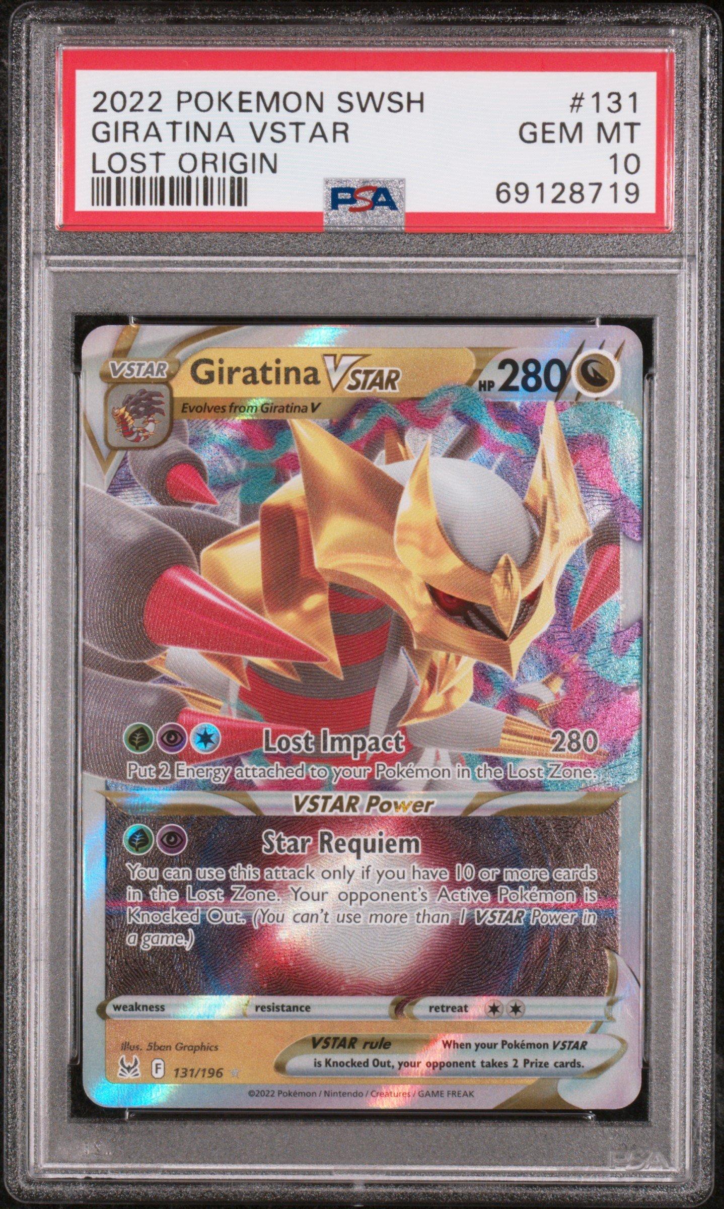2022 Pokemon Sword & Shield Lost Origin 131 Giratina Vstar PSA 10