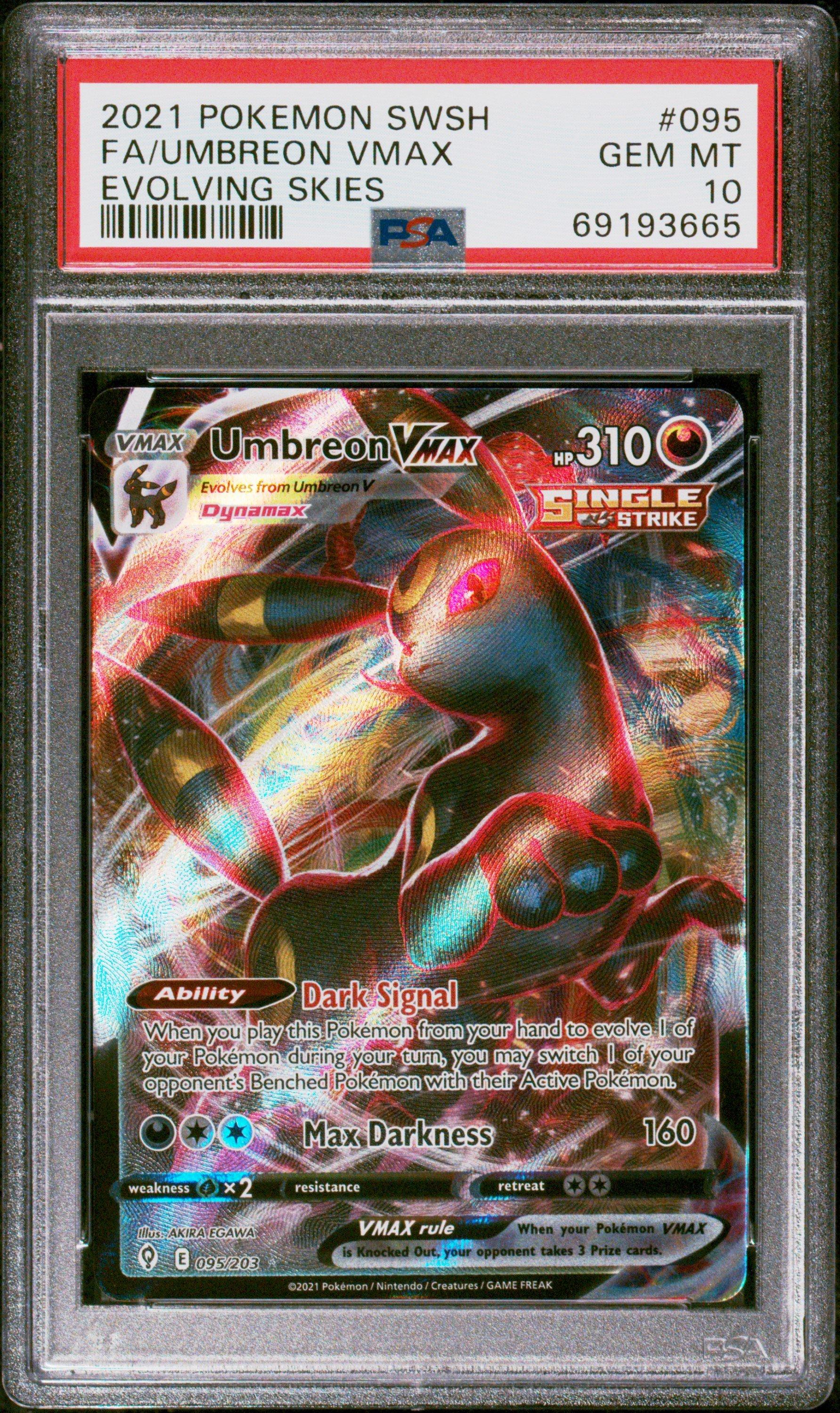 2021 Pokemon Sword & Shield Evolving Skies 095 Full Art/umbreon