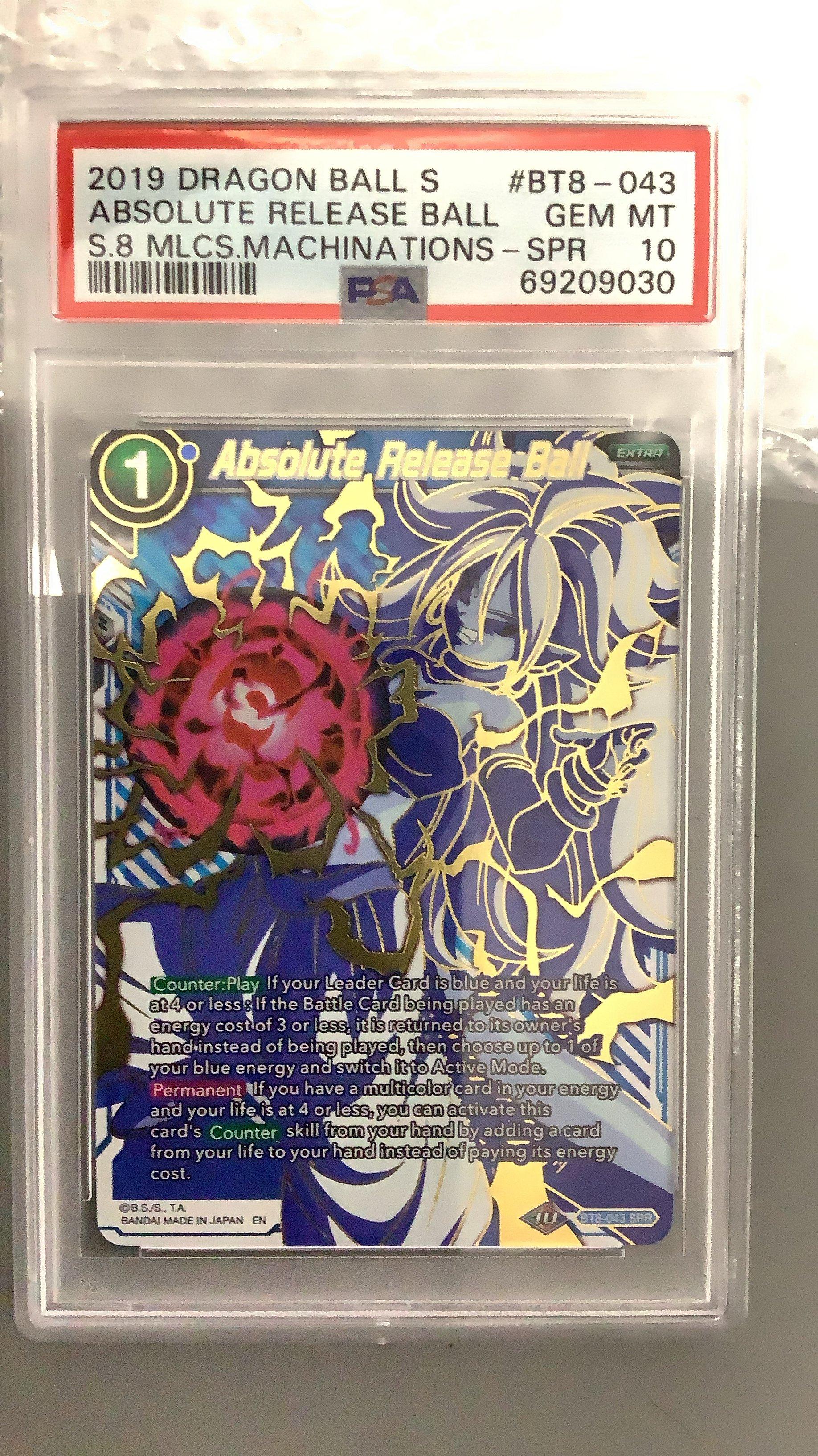 2019 Dragon Ball Super Card Game Series 8 Malicious Machinations Bt8-043  Absolute Release Ball Special Rare PSA 10 Graded Card | GameStop