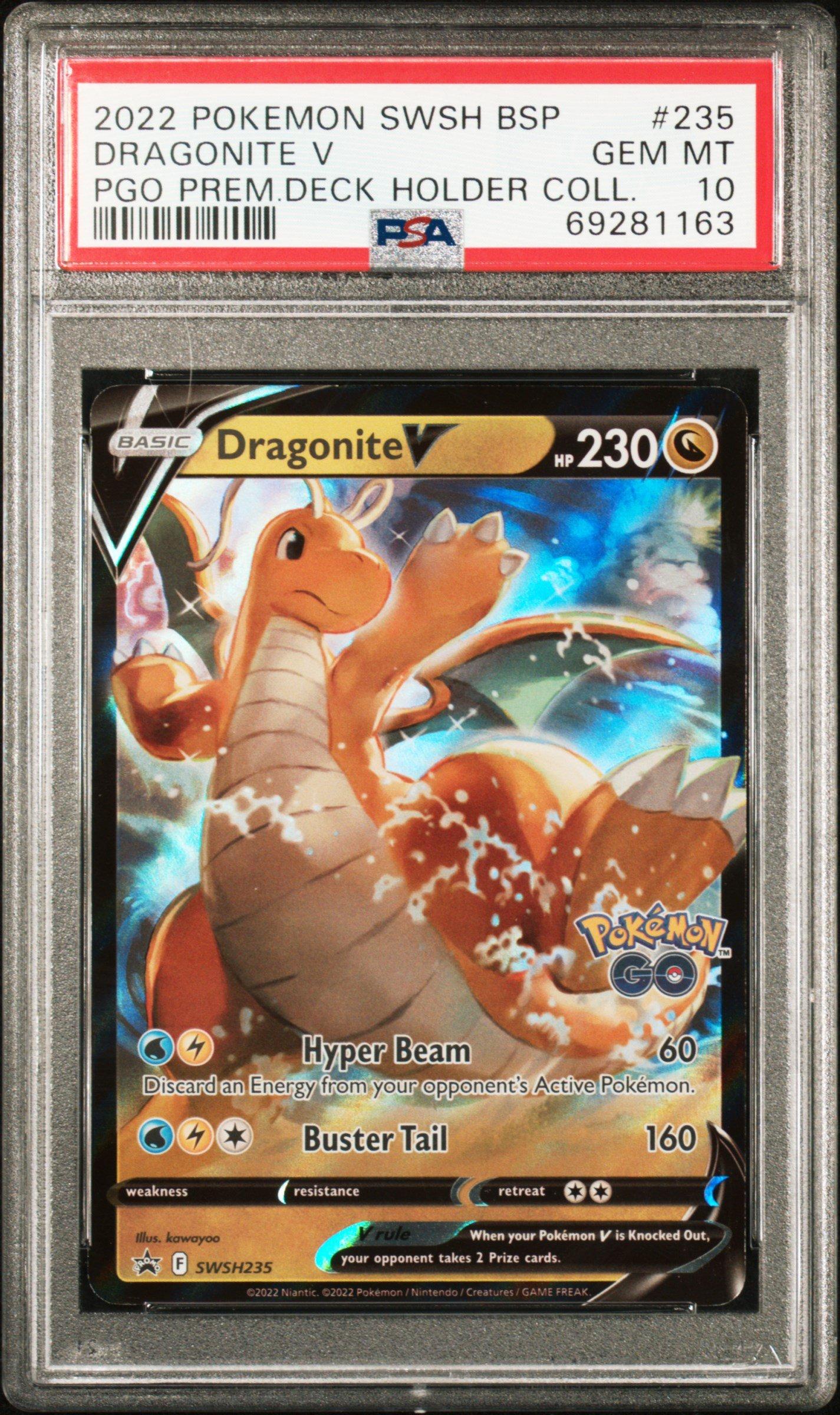 2022 Pokemon Swsh Black Star Promo 235 Dragonite V Pokemon Go Premier ...