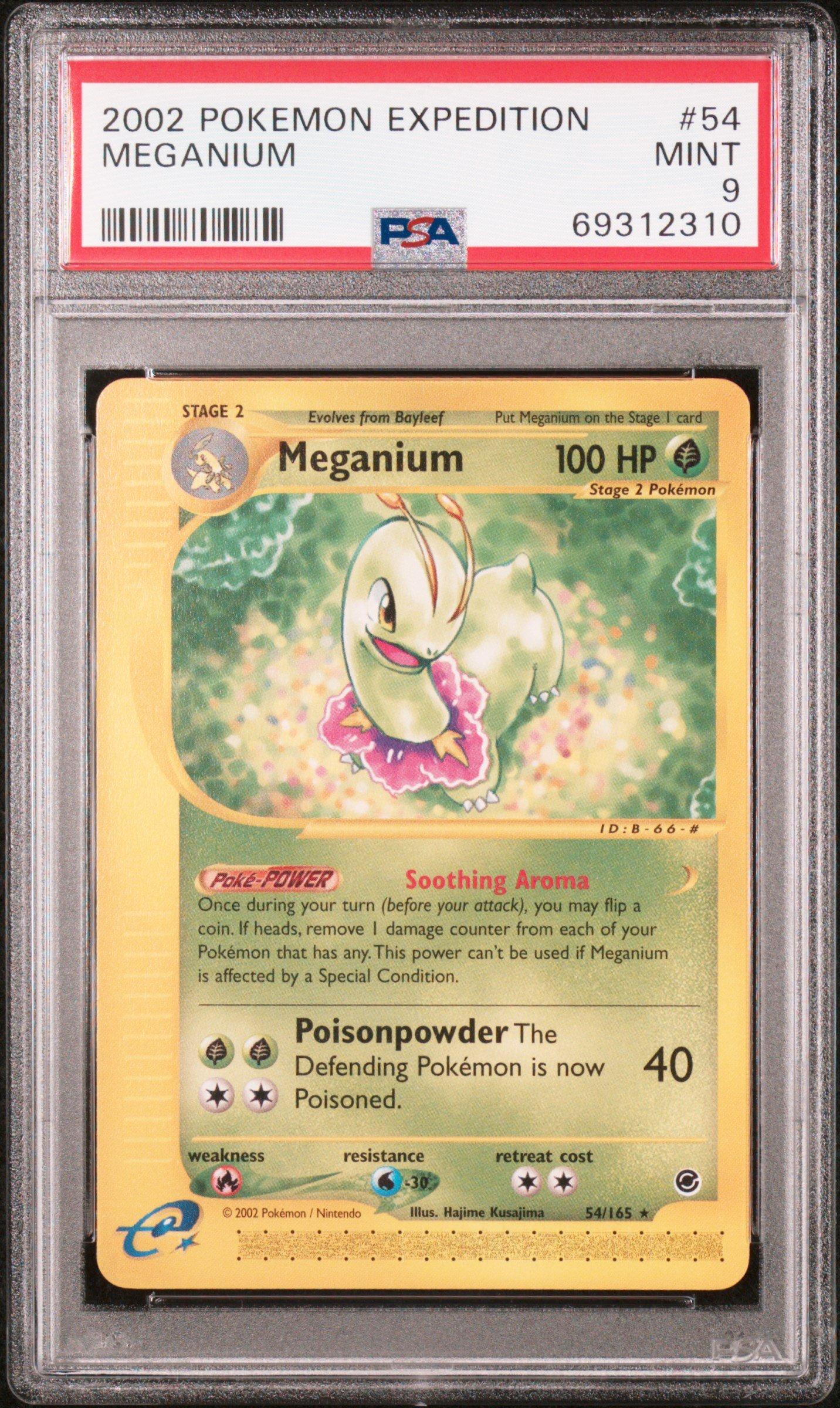 2002 Pokemon Expedition 54 Meganium PSA