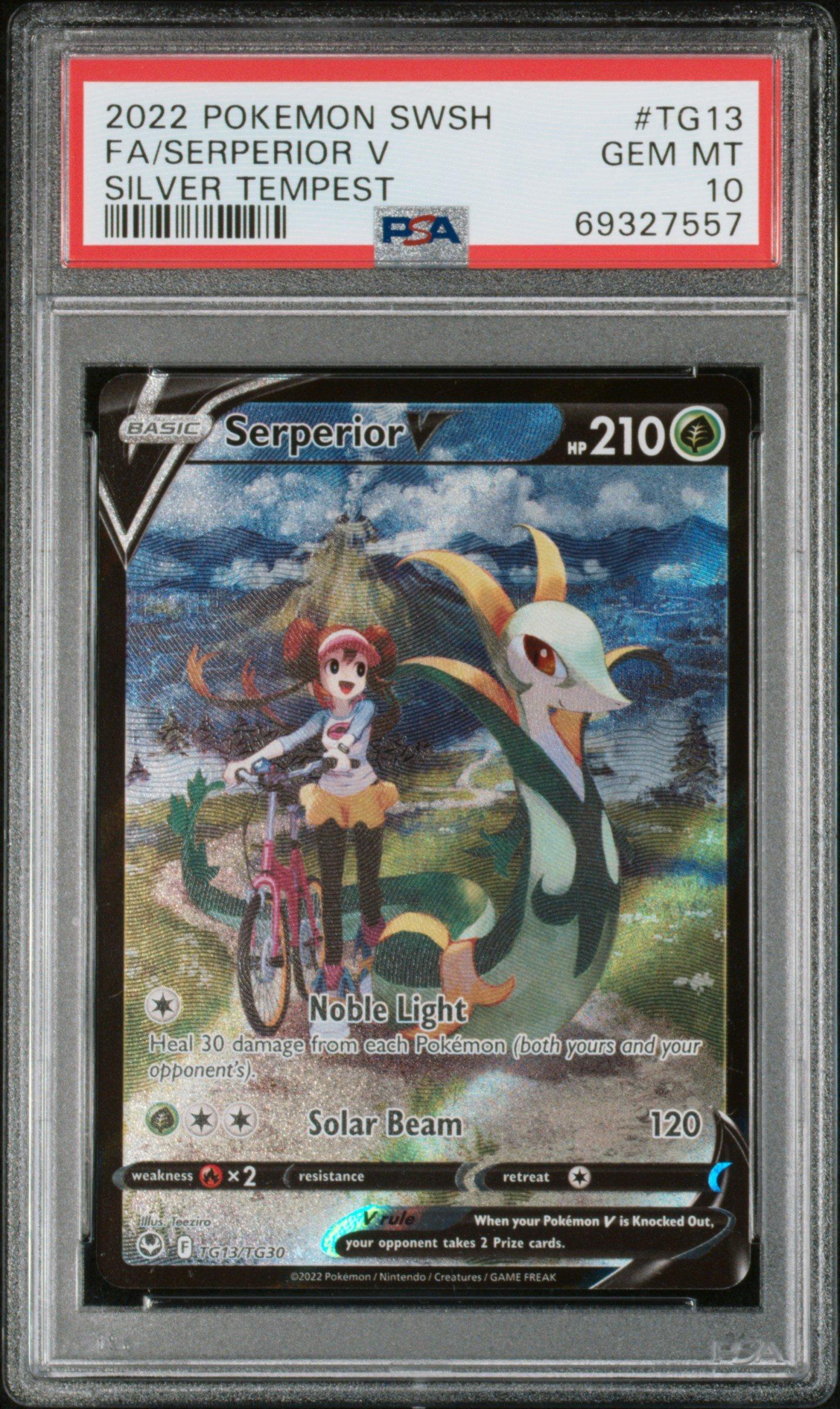 serperior pokemon card price Vstar 210/195- Silver Tempest - Full Art Secret Rare Retreat cost Serperior V #TG13 Prices |