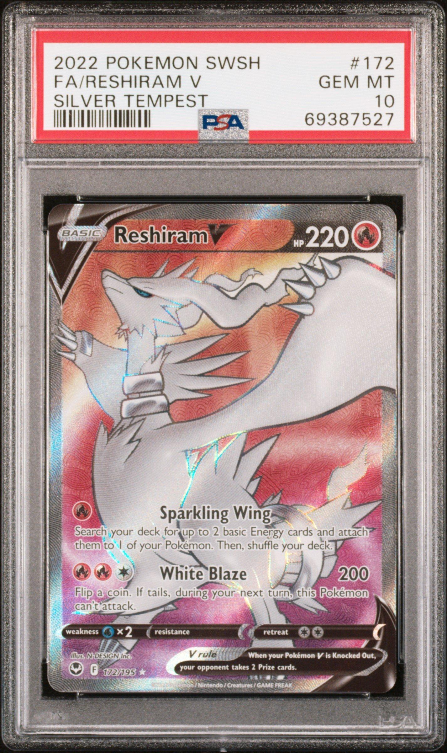 reshiram v pokemon card 024/195 this card is the perfect way to showcase your collection. Ultra - Pokemon - Tempte