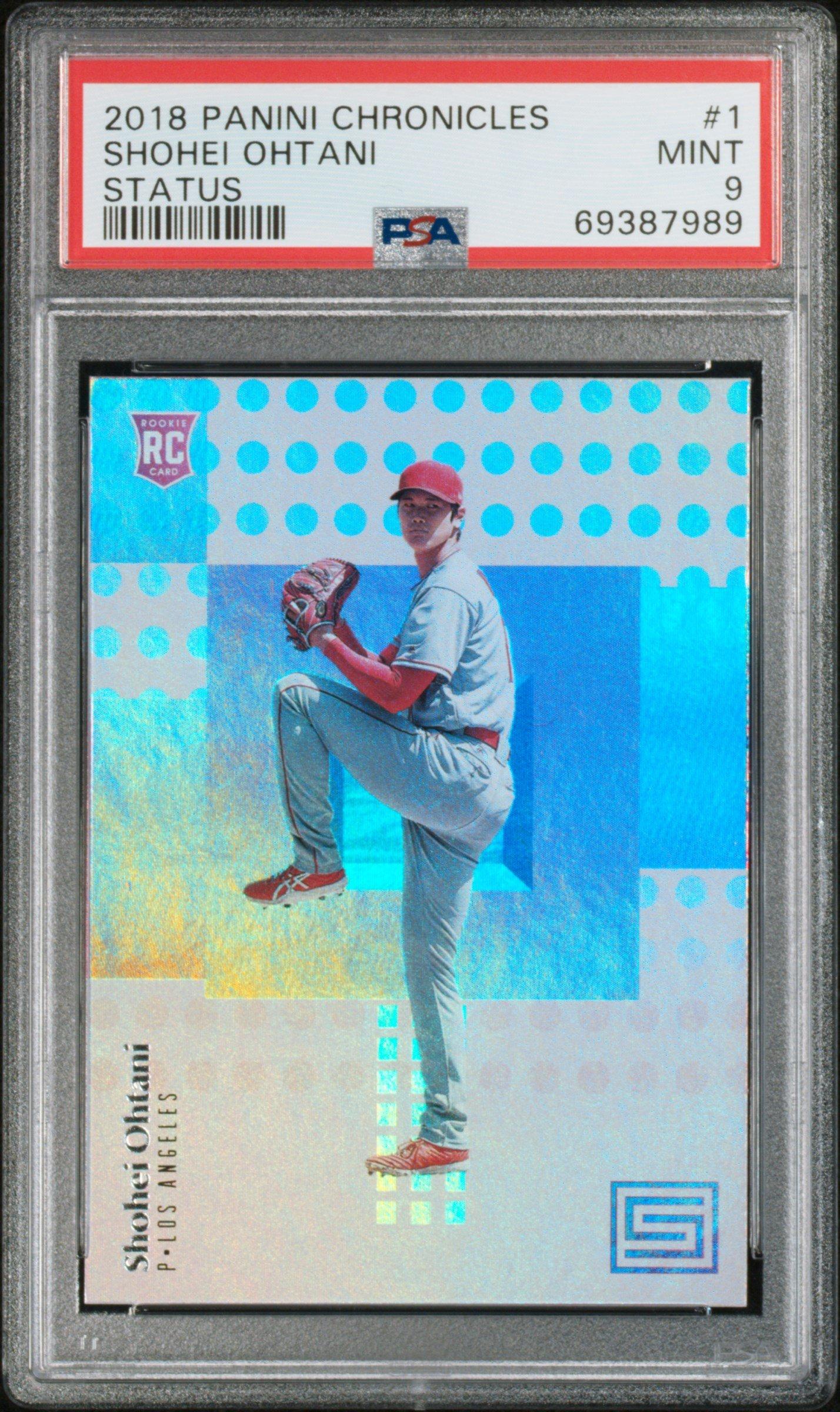 2018 Panini Chronicles Status 1 Shohei Ohtani PSA 9