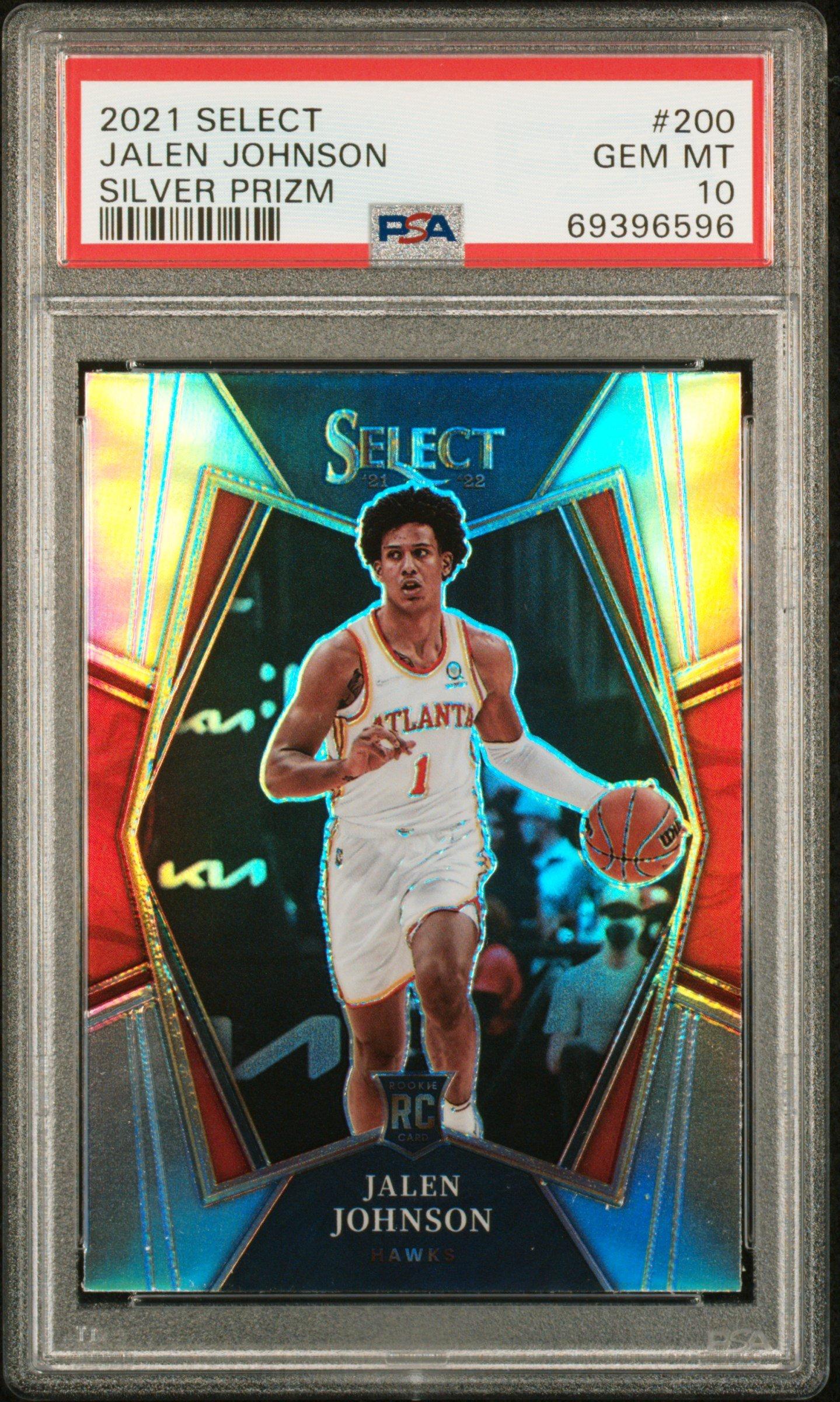 2021 Panini Select 200 Jalen Johnson Silver Prizm PSA 10 Graded