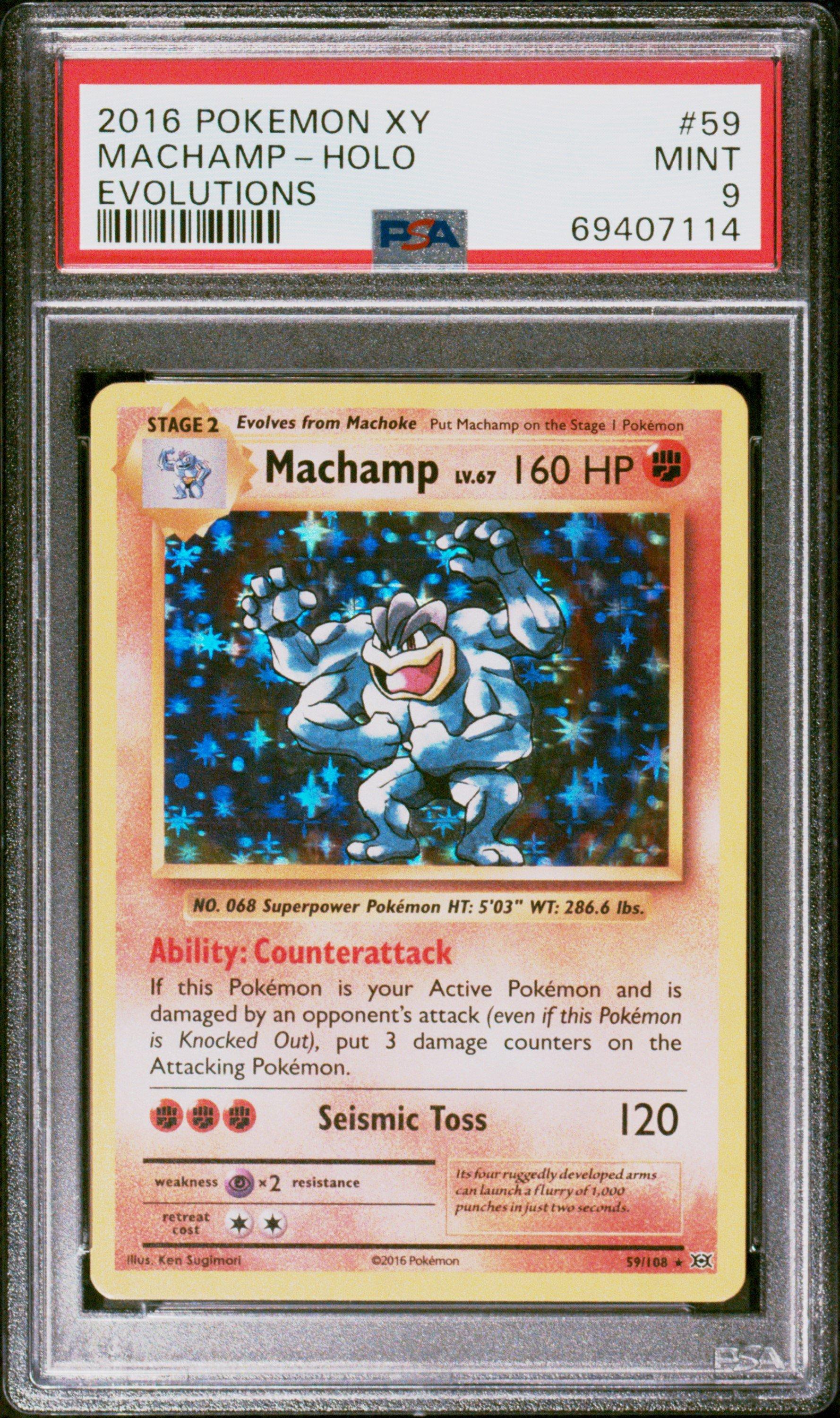 2016 Pokemon Xy Evolutions 59 Machamp-holo PSA 9 | GameStop