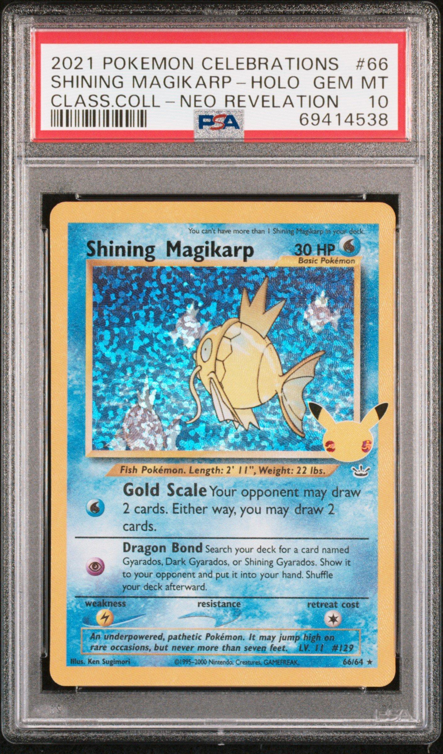 2021 Pokemon Celebrations Classic Collection 66 Shining Magikarp-holo ...