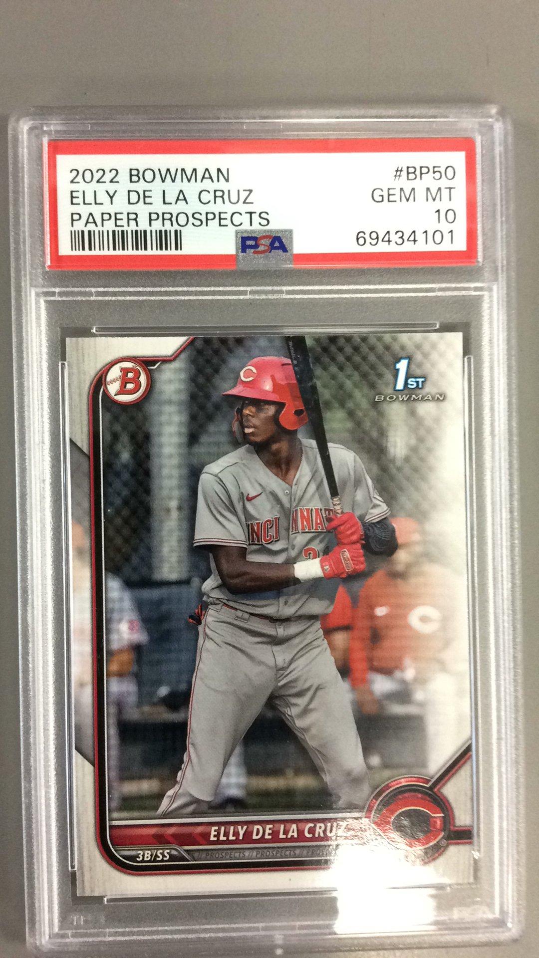 2022 Bowman Paper Prospects Bp50 Elly De La Cruz PSA 10