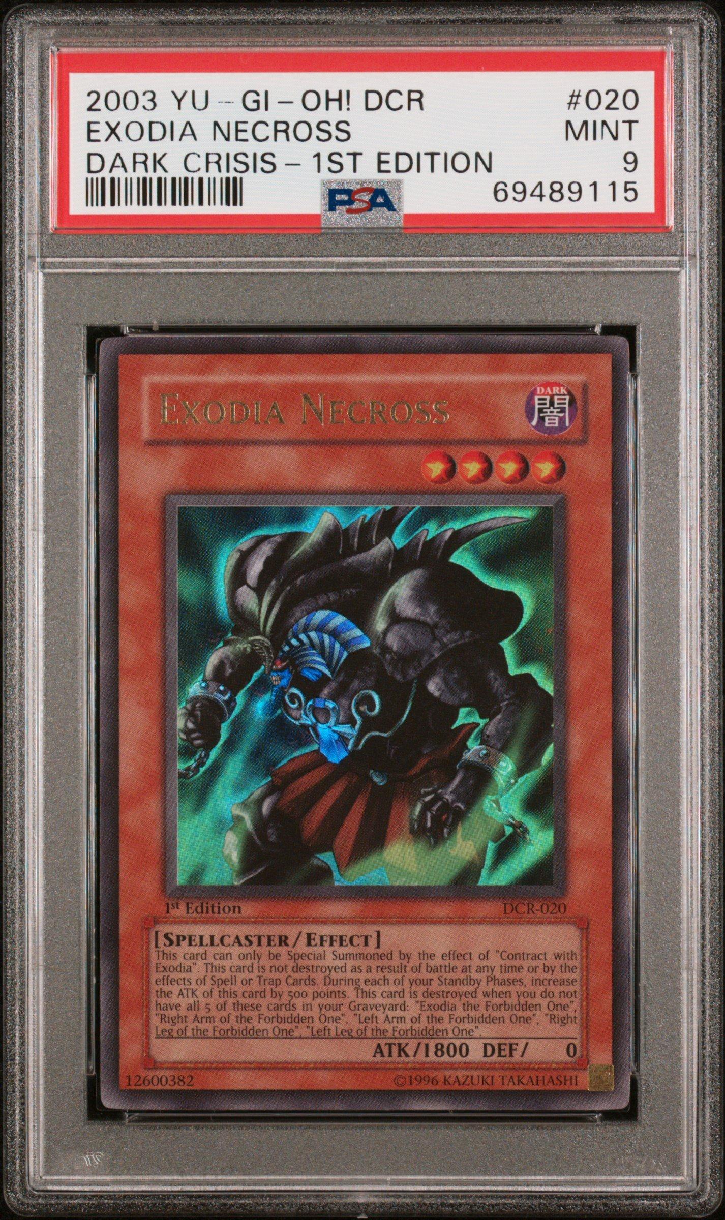 2003 Yu-gi-oh! Dcr-dark Crisis 020 Exodia Necross 1st Edition PSA