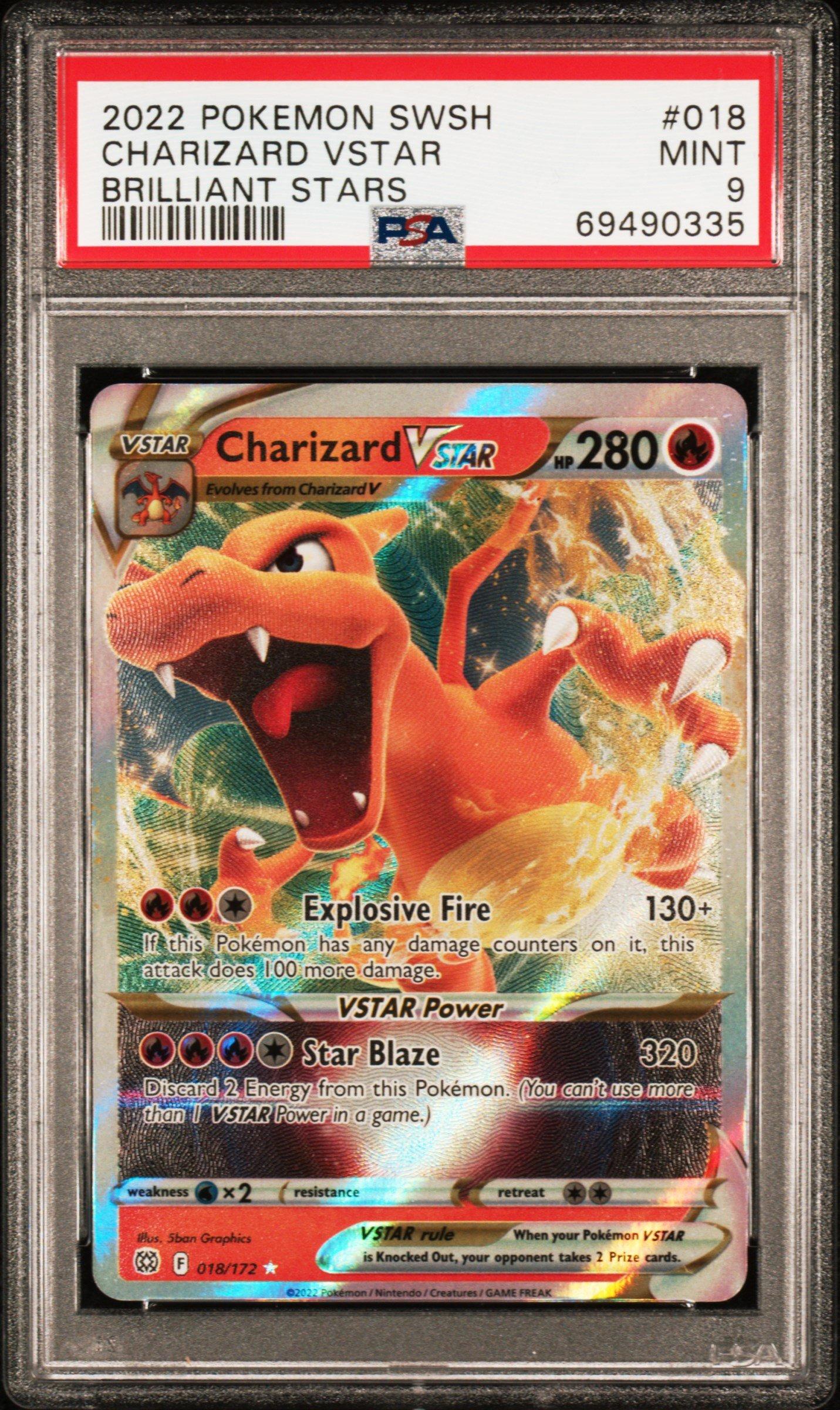 2022 Pokemon Sword & Shield Brilliant Stars 018 Charizard Vstar