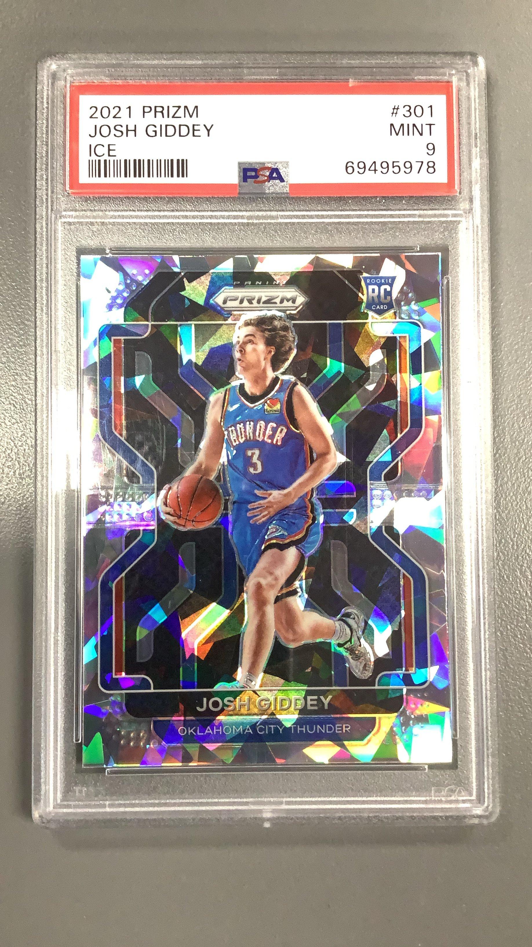 2021 Panini Prizm 301 Josh Giddey Ice PSA 9