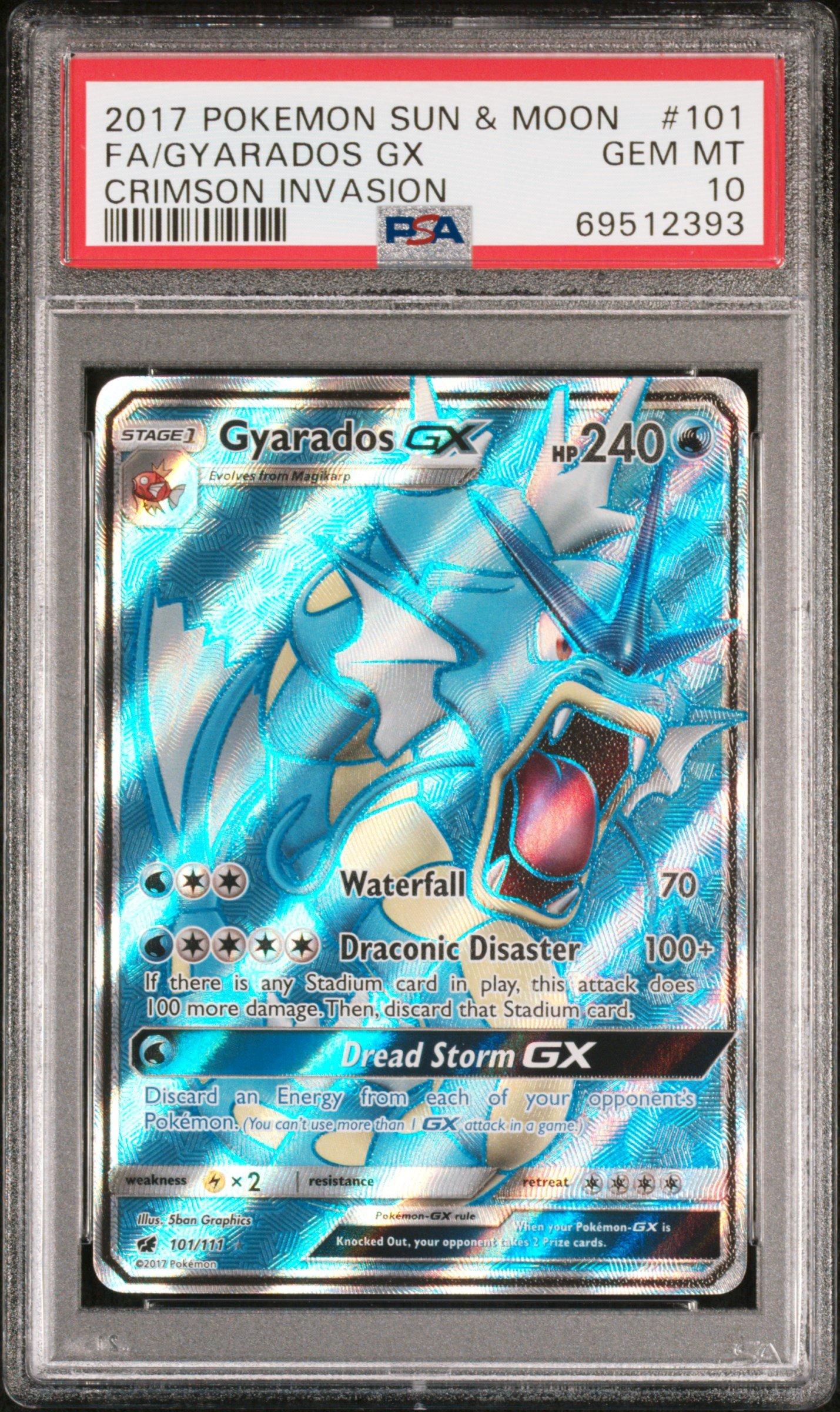 PSA 10 GEM MINT JAPANESE POKEMON 2017 GYARADOS GX 051/050