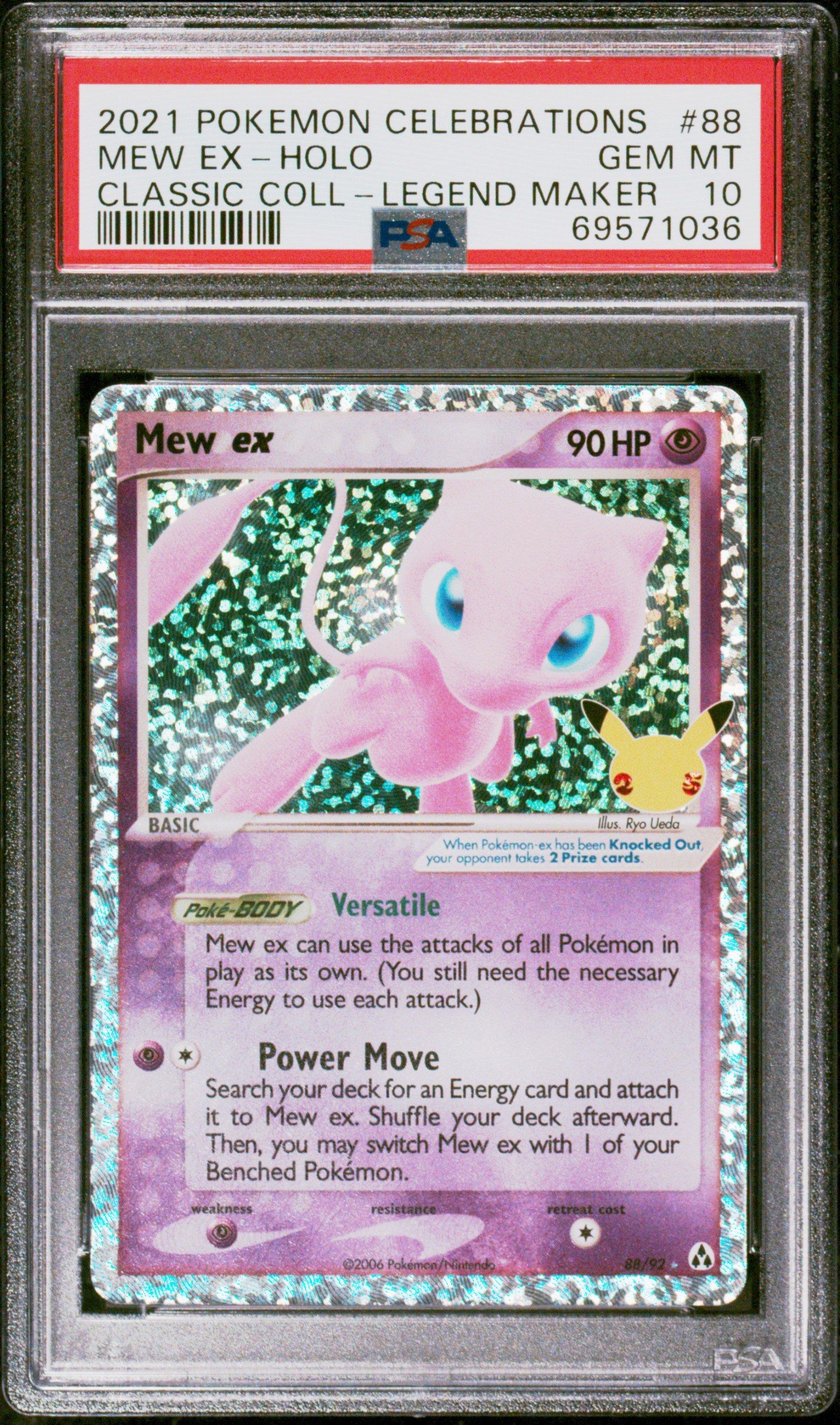 2021 Pokemon Celebrations Classic Collection 88 Mew Ex-holo PSA