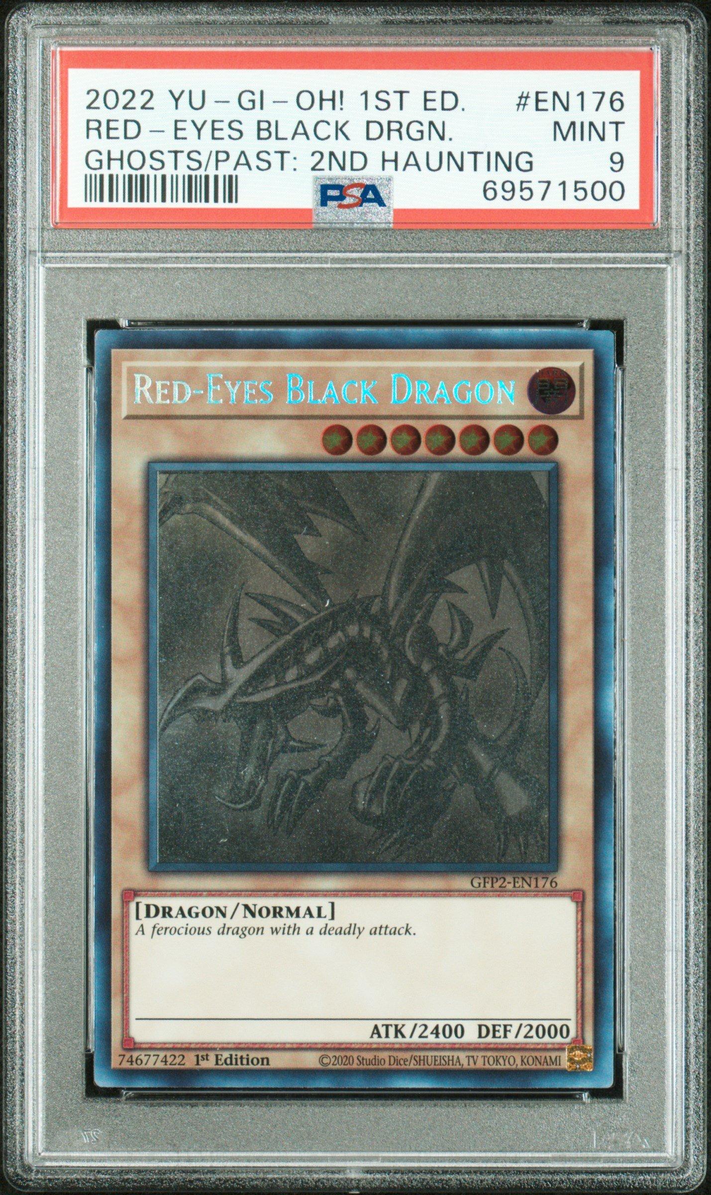 2022 Yu-gi-oh! Gfp2-ghosts From The Past: The 2nd Haunting En176 Red-eyes Black Dragon 1st Edition PSA