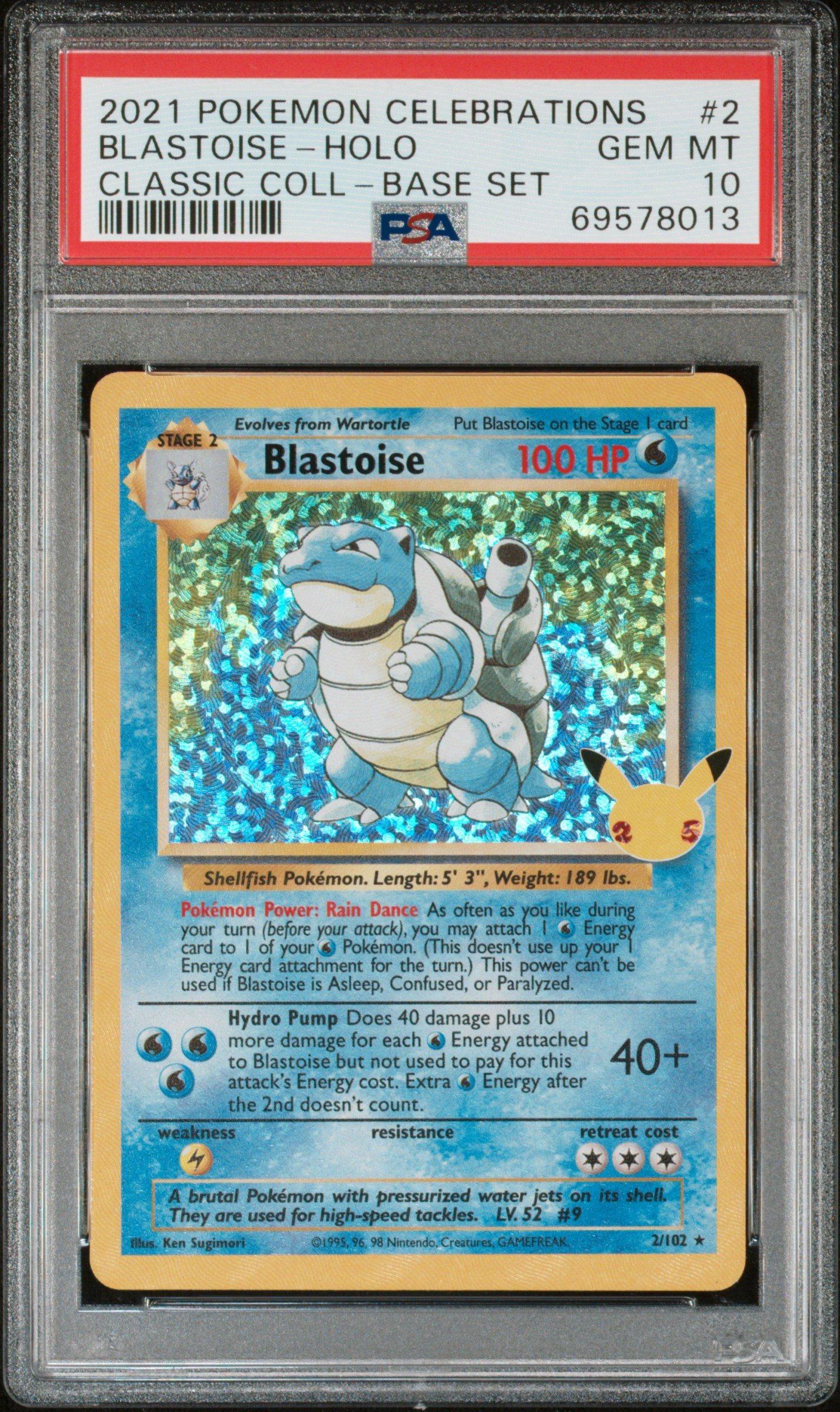2021 Pokemon Celebrations Classic Collection 2 Blastoise PSA