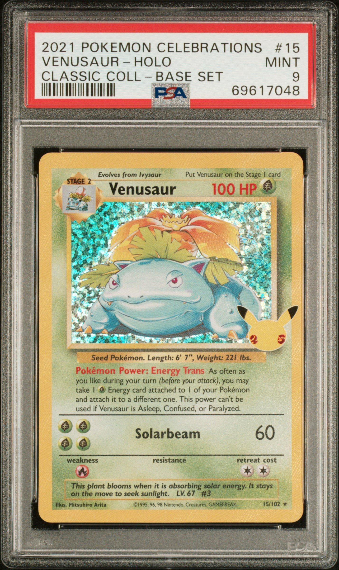 2021 Pokemon Celebrations Classic Collection 15 Venusaur-holo PSA
