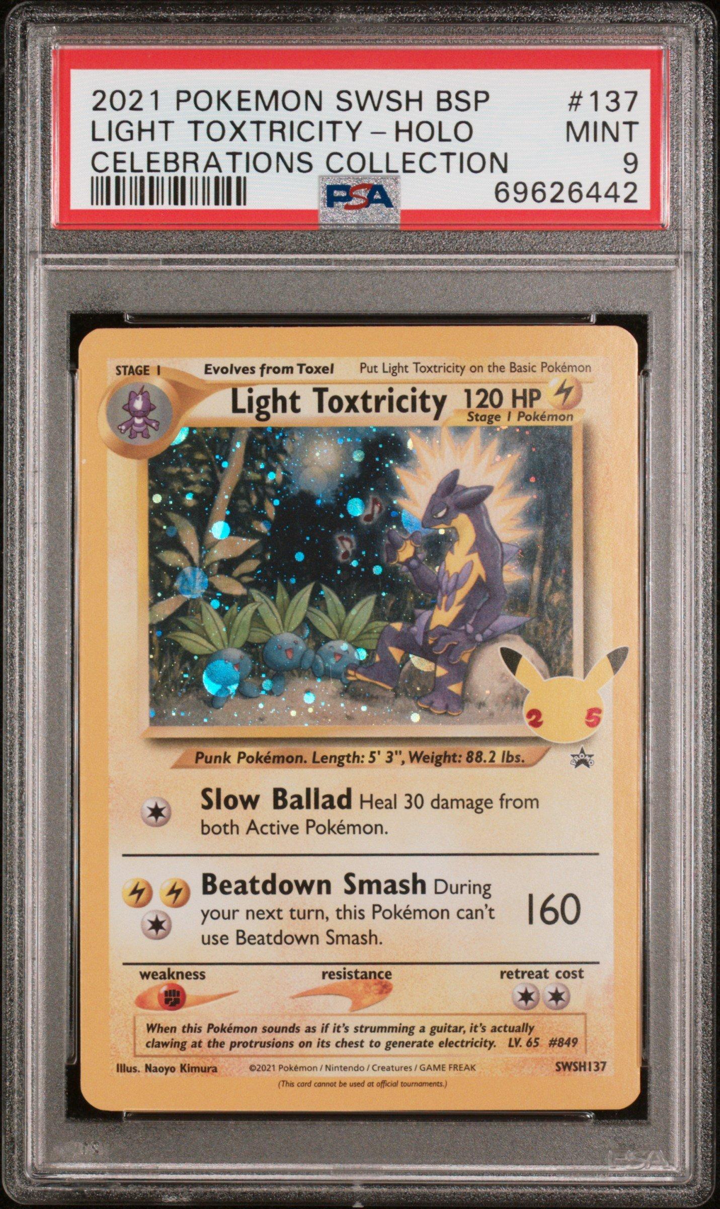 2021 Pokemon Swsh Black Star Promo 137 Light Toxtricity-holo