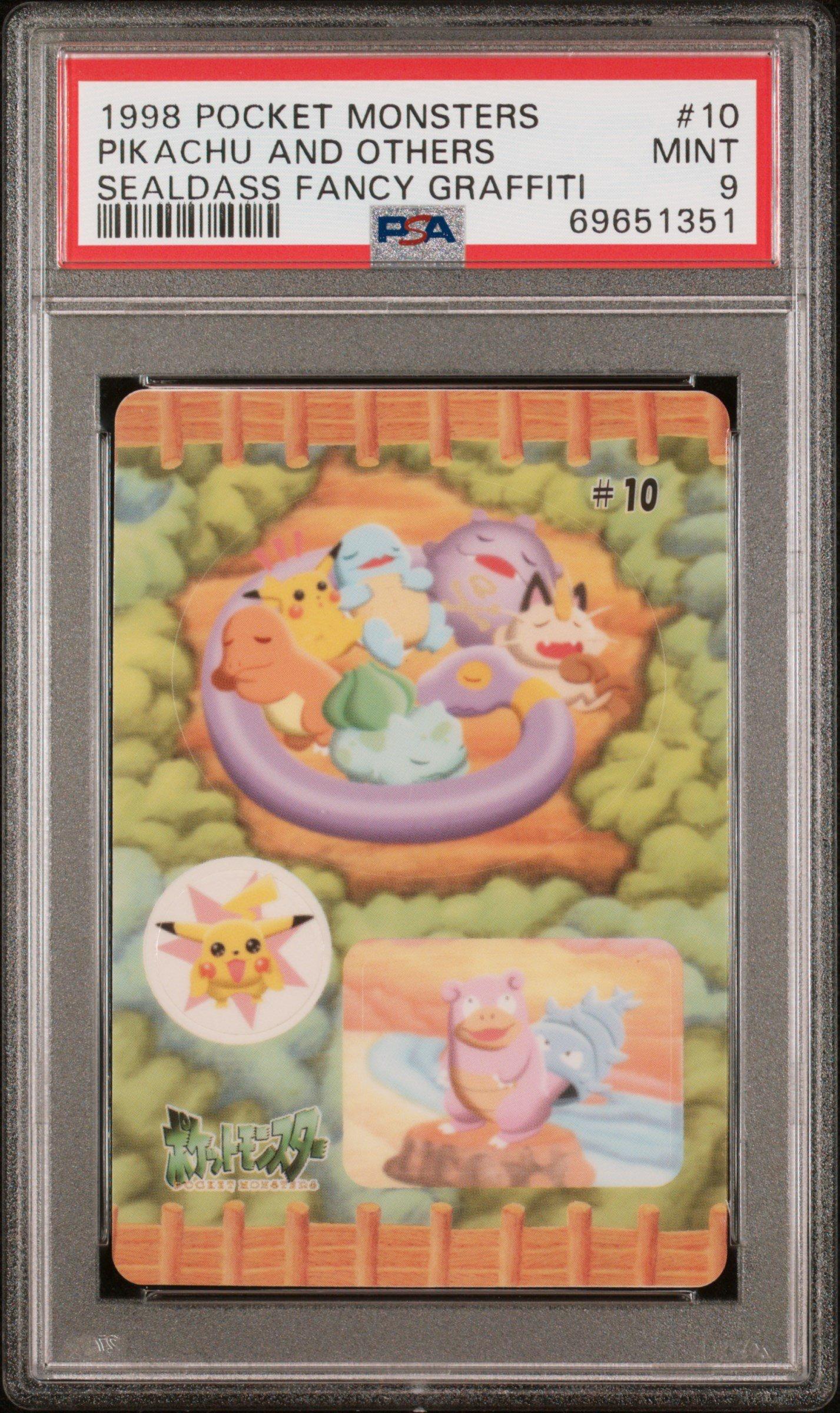 1998 Pocket Monsters Sealdass Fancy Graffiti 10 Pikachu And Others