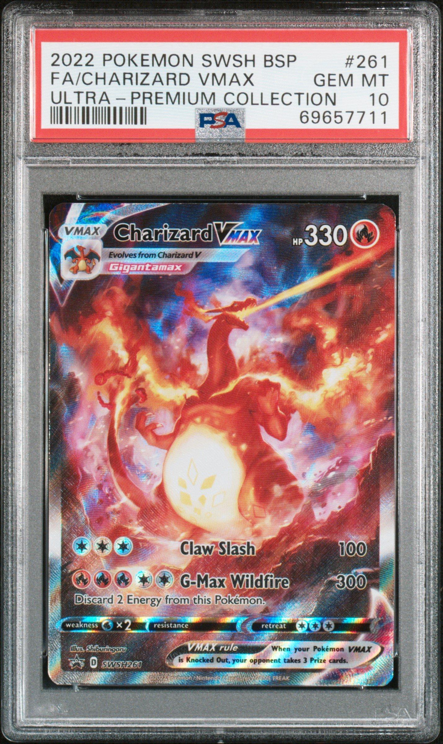 2022 Pokémon Charizard VMAX #261 2022 Pokemon Swsh Black Star Promo 261 Full Art/charizard Vmax