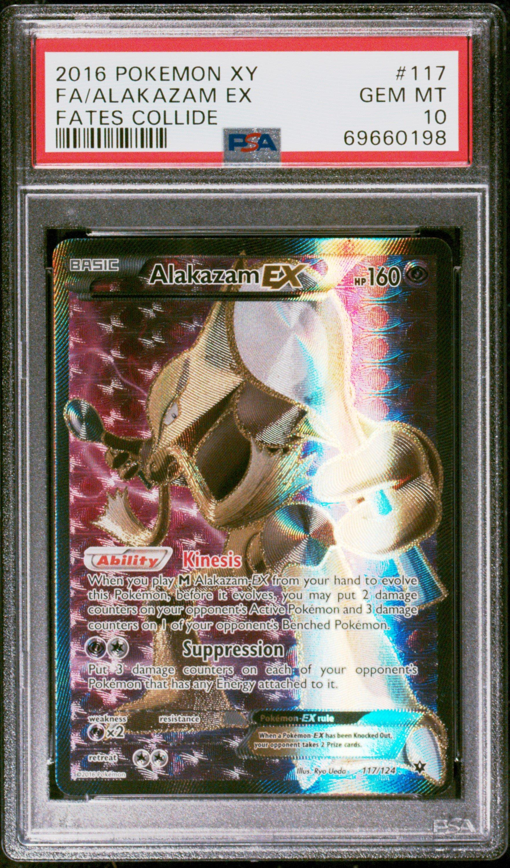 AZ(エーゼット) PSA10 2016 Pokemon Xy Fates Collide 117 Full Art/alakazam Ex PSA 10