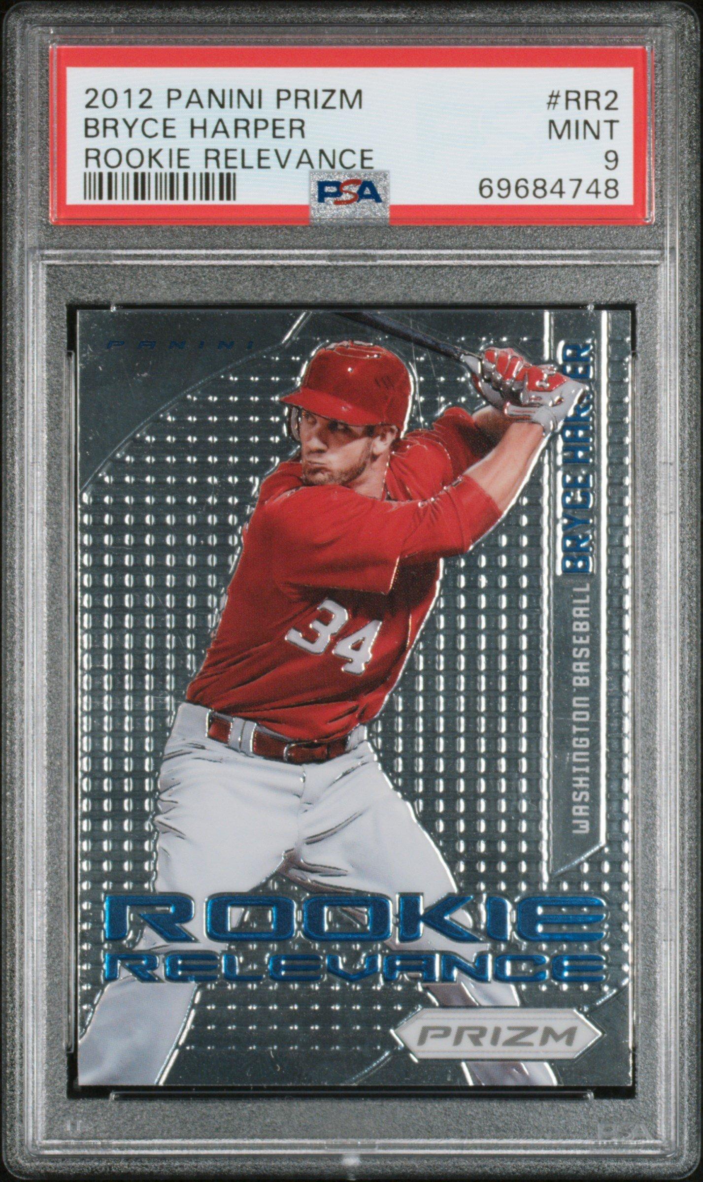 2012 Panini Prizm Rookie Relevance Rr2 Bryce Harper PSA 9