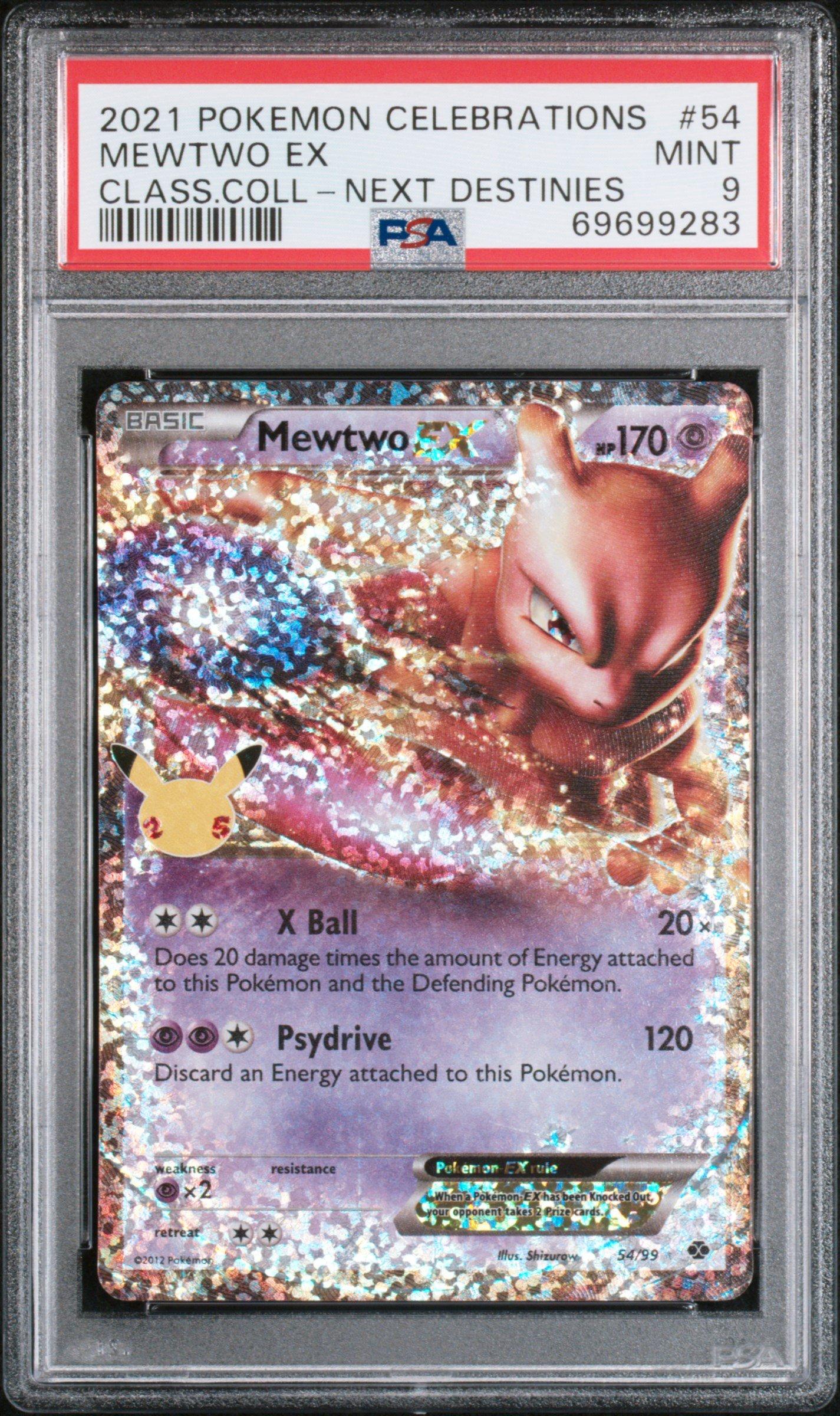 2021 Pokemon Celebrations Classic Collection 54 Mewtwo Ex PSA