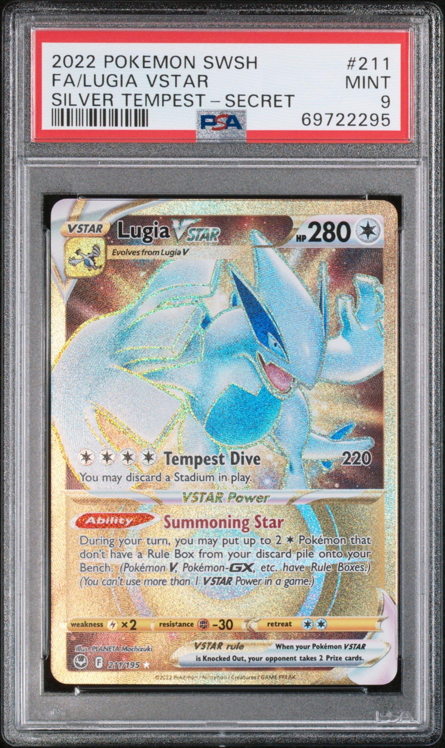 2022 Pokemon Sword & Shield Silver Tempest Full Art/lugia Vstar Secret PSA