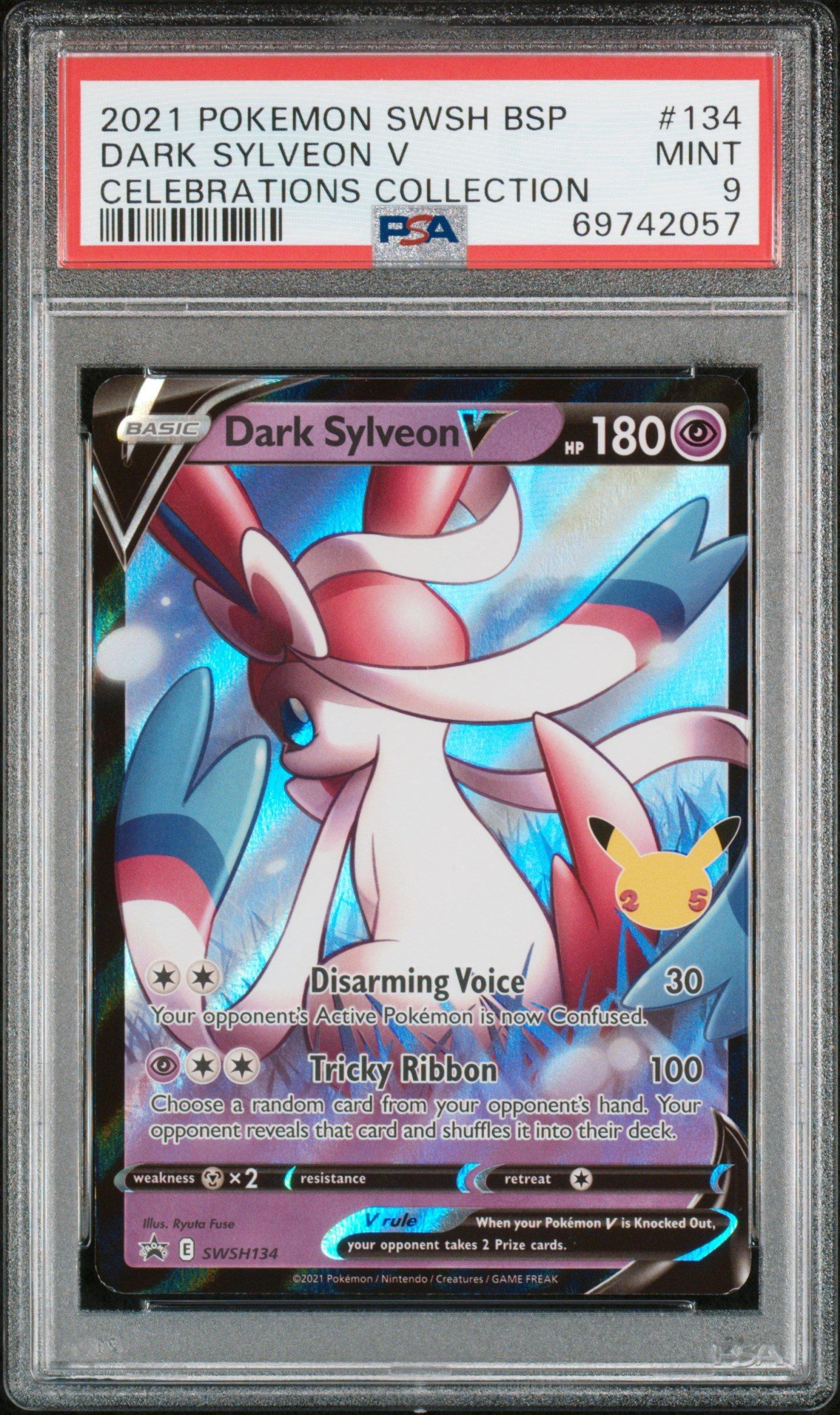 2021 Pokemon Swsh Black Star Promo 134 Dark Sylveon V Celebrations
