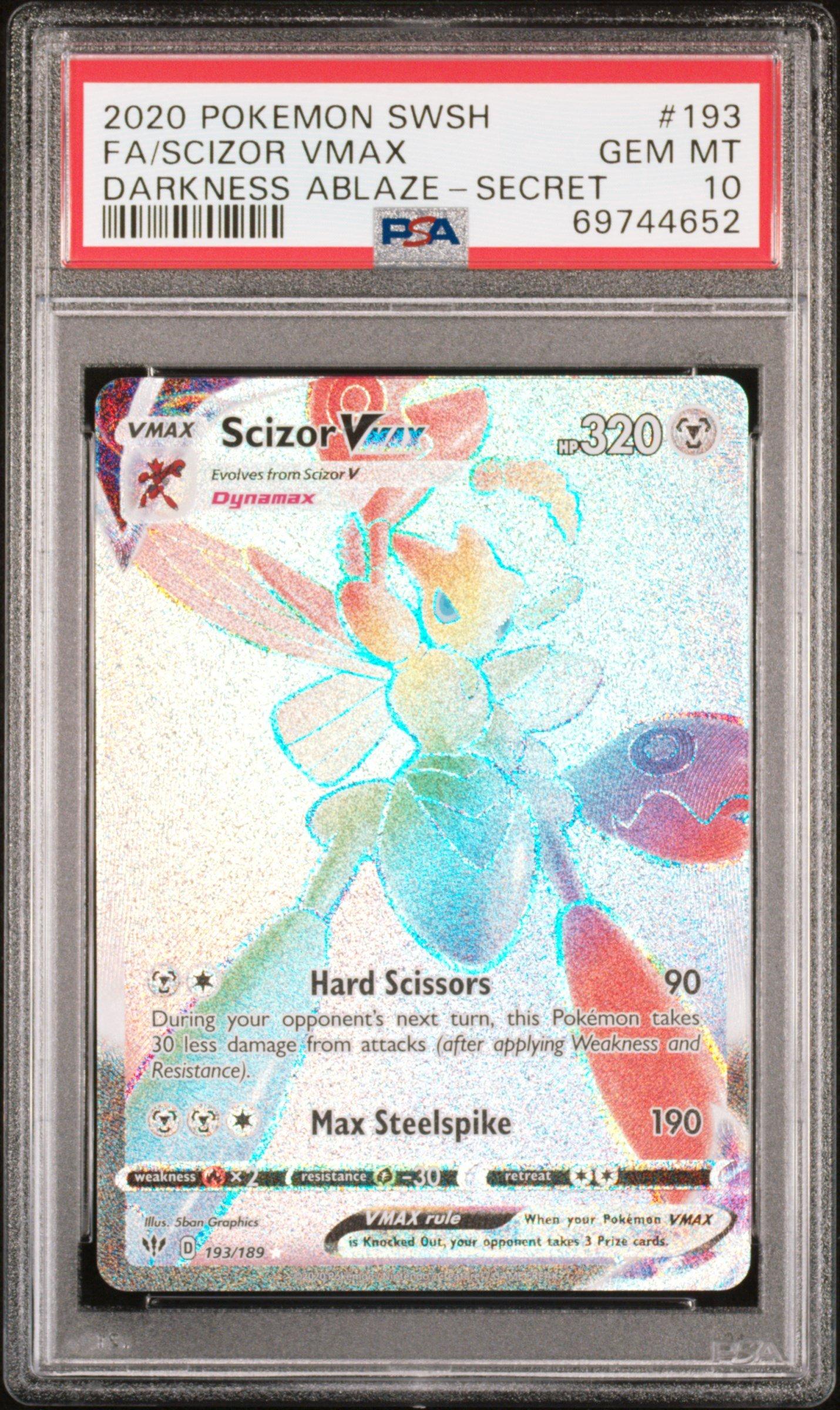 2020 Pokemon Sword & Shield Darkness Ablaze 193 Full Art/scizor