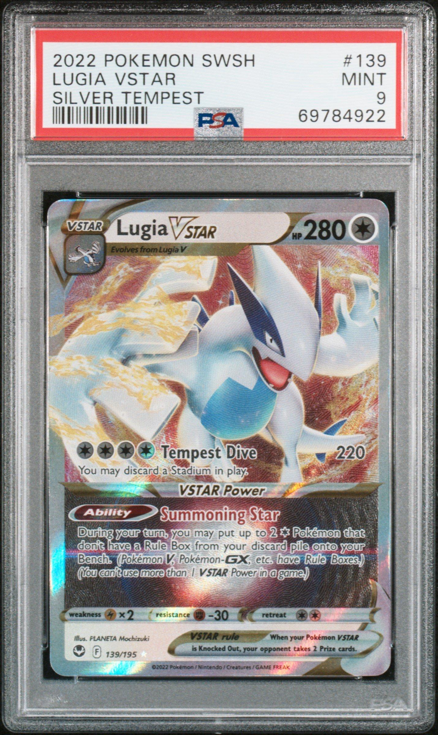 PSA9 ポケモンカード 2022 2022 Pokemon Sword & Shield Silver Tempest 139 Lugia Vstar PSA 9