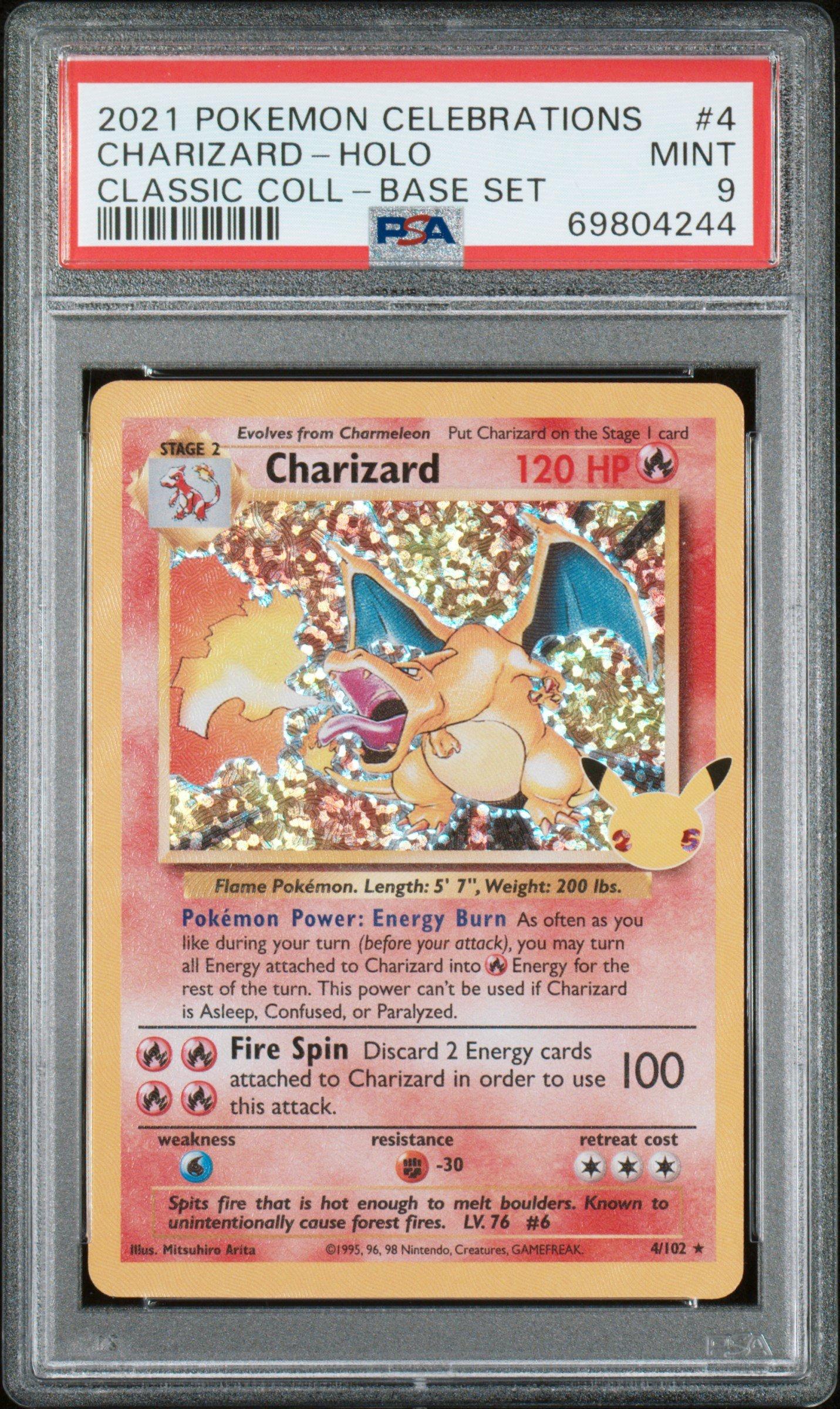 【PSA 8】 Charizard Pokemon Celebrations 2021 Pokemon Celebrations Classic Collection 4 Charizard-holo PSA