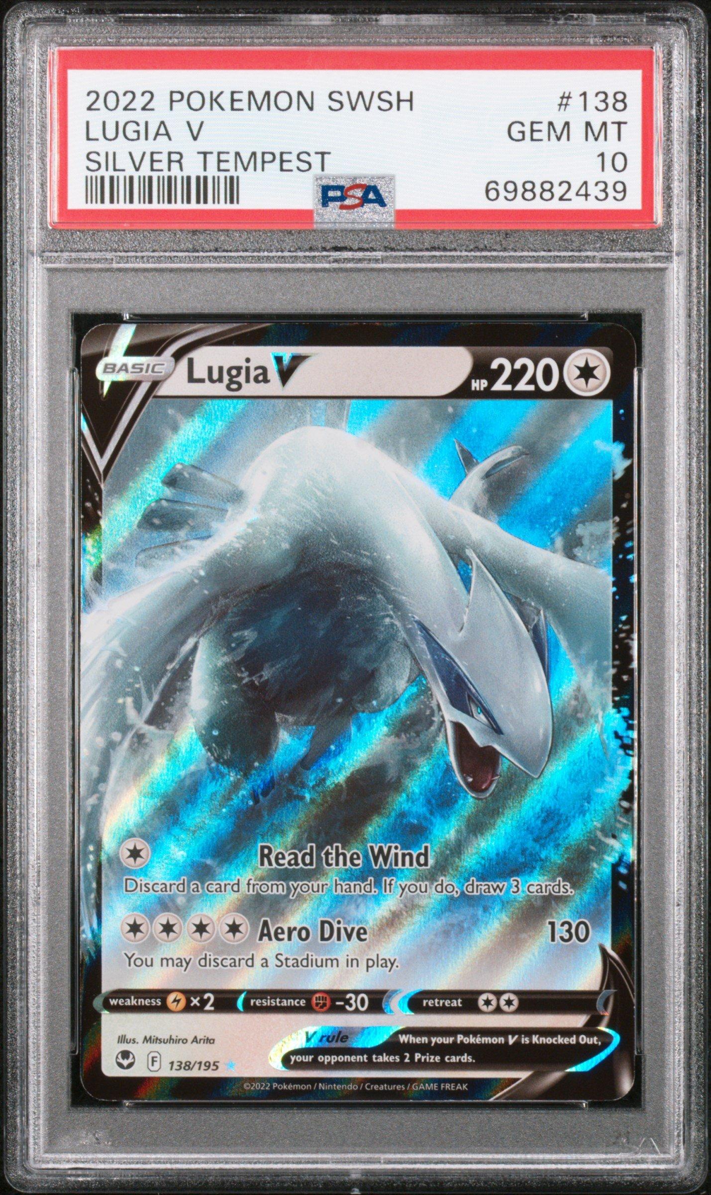 2022 Pokemon Sword & Shield Silver Tempest 138 Lugia V PSA 10