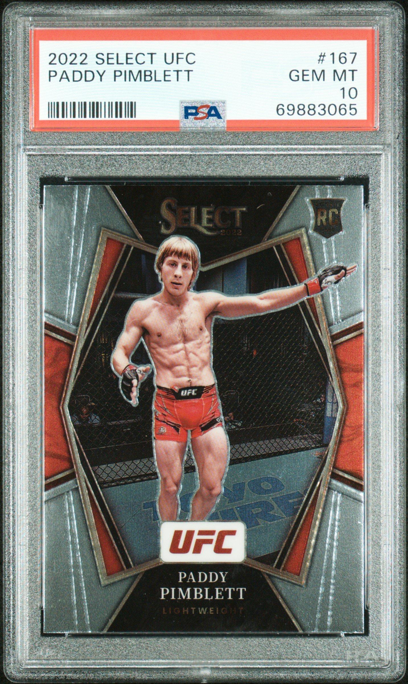 2022 Panini Select Ufc 167 Paddy Pimblett PSA 10