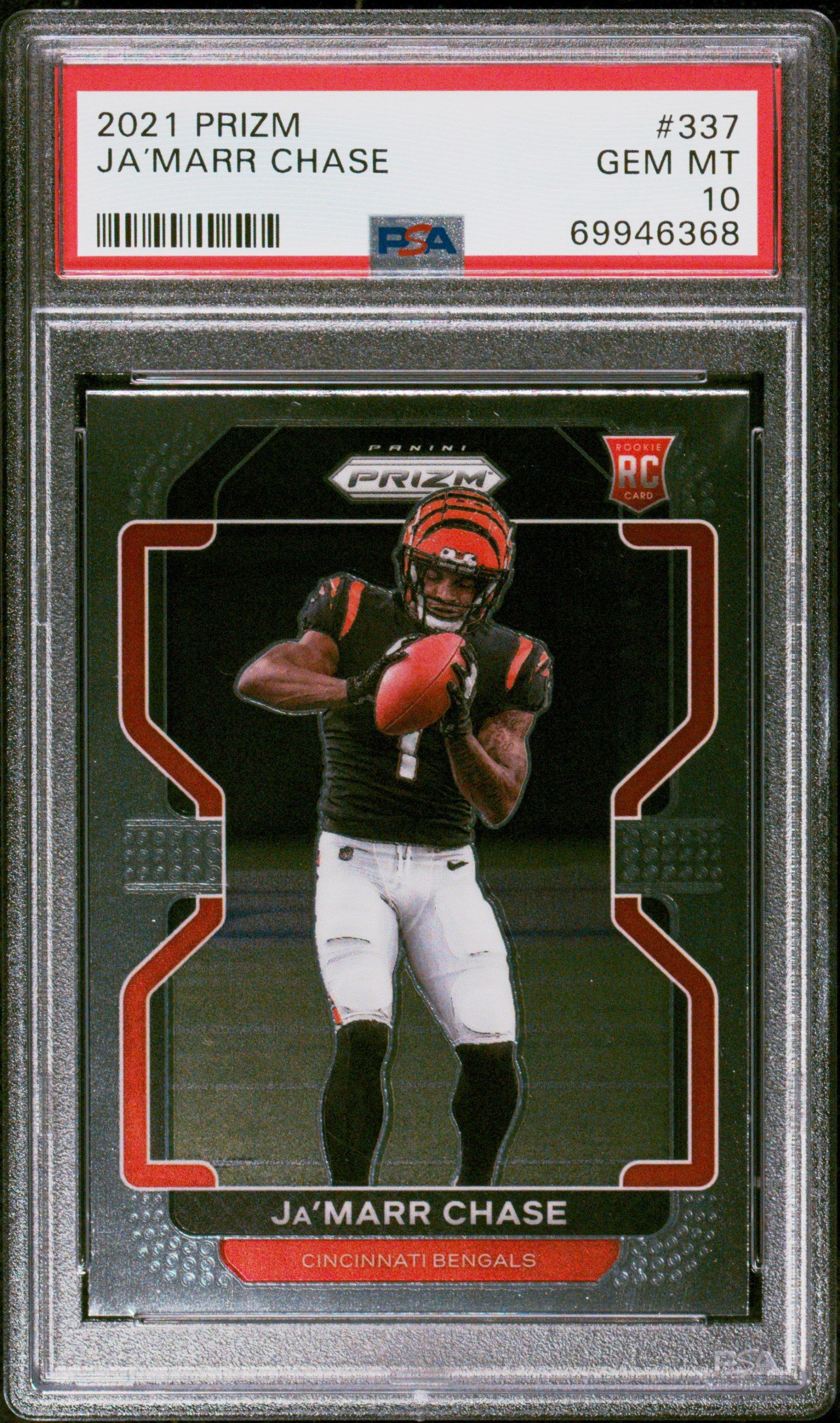 2021 Panini Prizm 337 Ja’marr Chase PSA