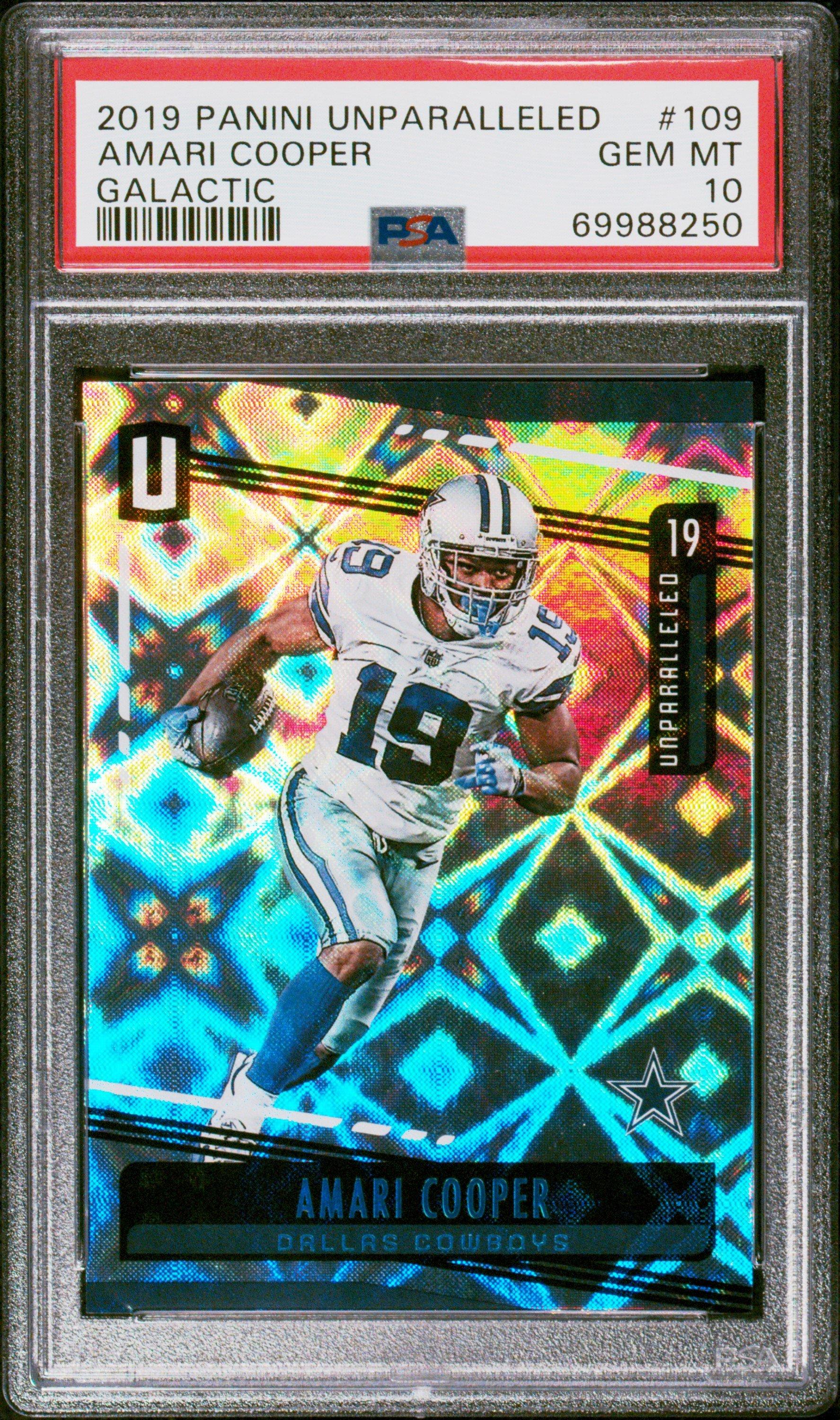 2019 Panini Unparalleled 109 Amari Cooper Galactic PSA 10