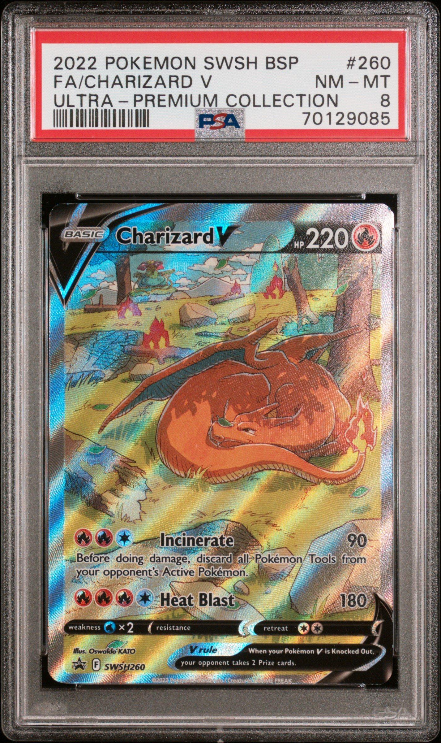 2022 Pokemon Swsh Black Star Promo 260 Full Art/charizard V Sword