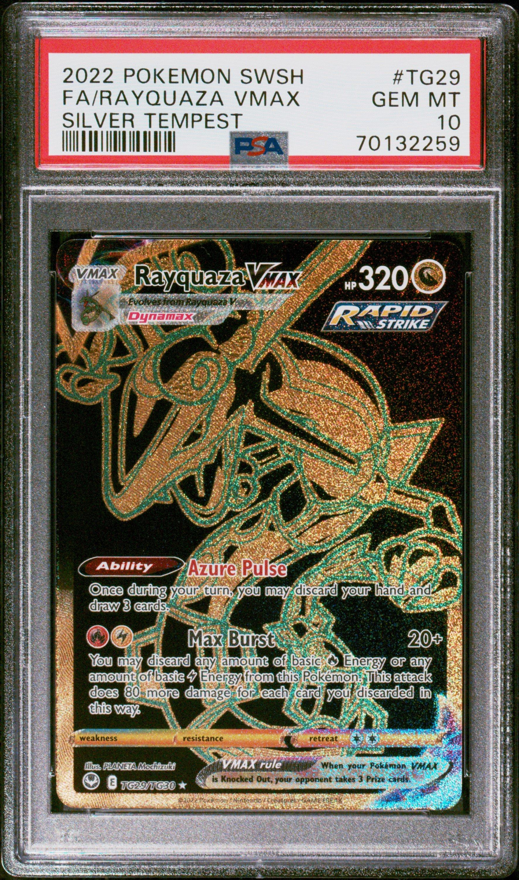 2022 Pokemon Sword & Shield Silver Tempest Tg29 Full Art/rayquaza