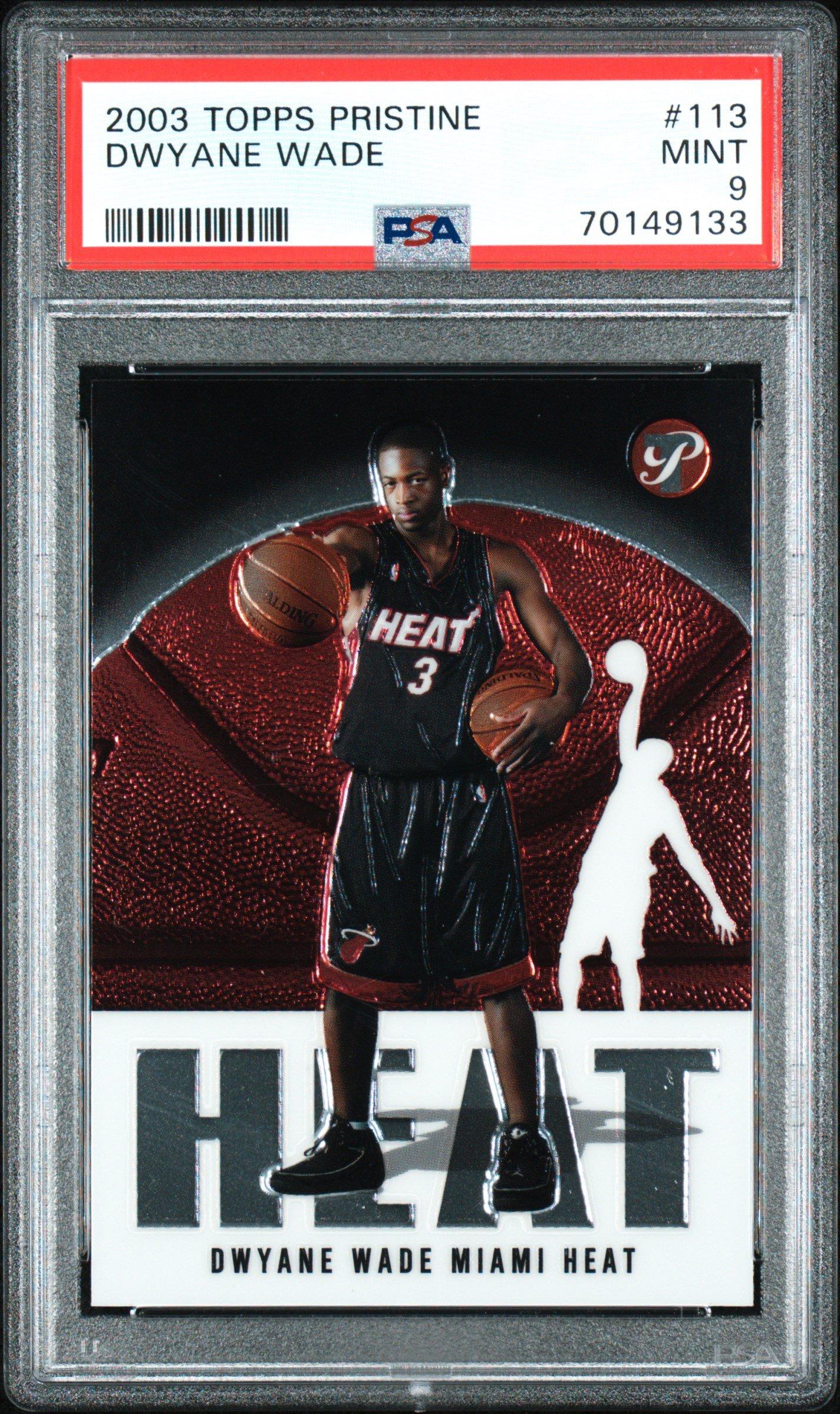 2003 Topps Pristine 113 Dwyane Wade PSA 9
