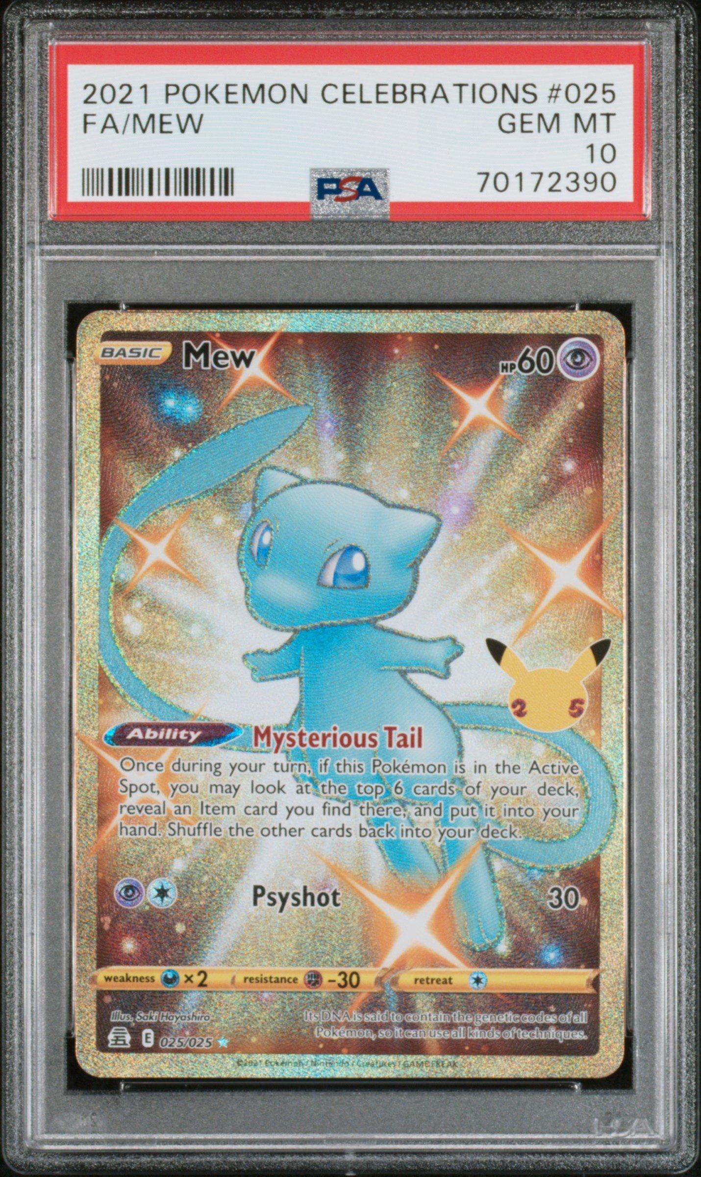 2021 Pokemon Celebrations 025 Fa/mew PSA