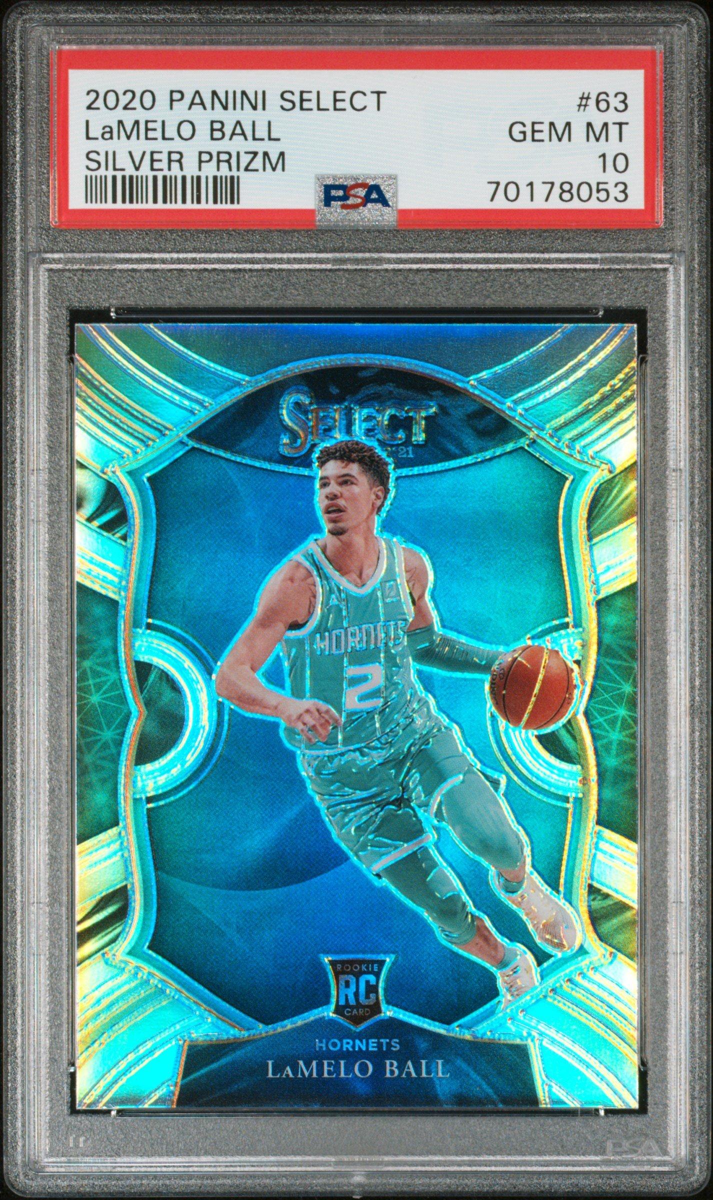 2020 Panini Select Lamelo Ball Silver Prizm PSA 10