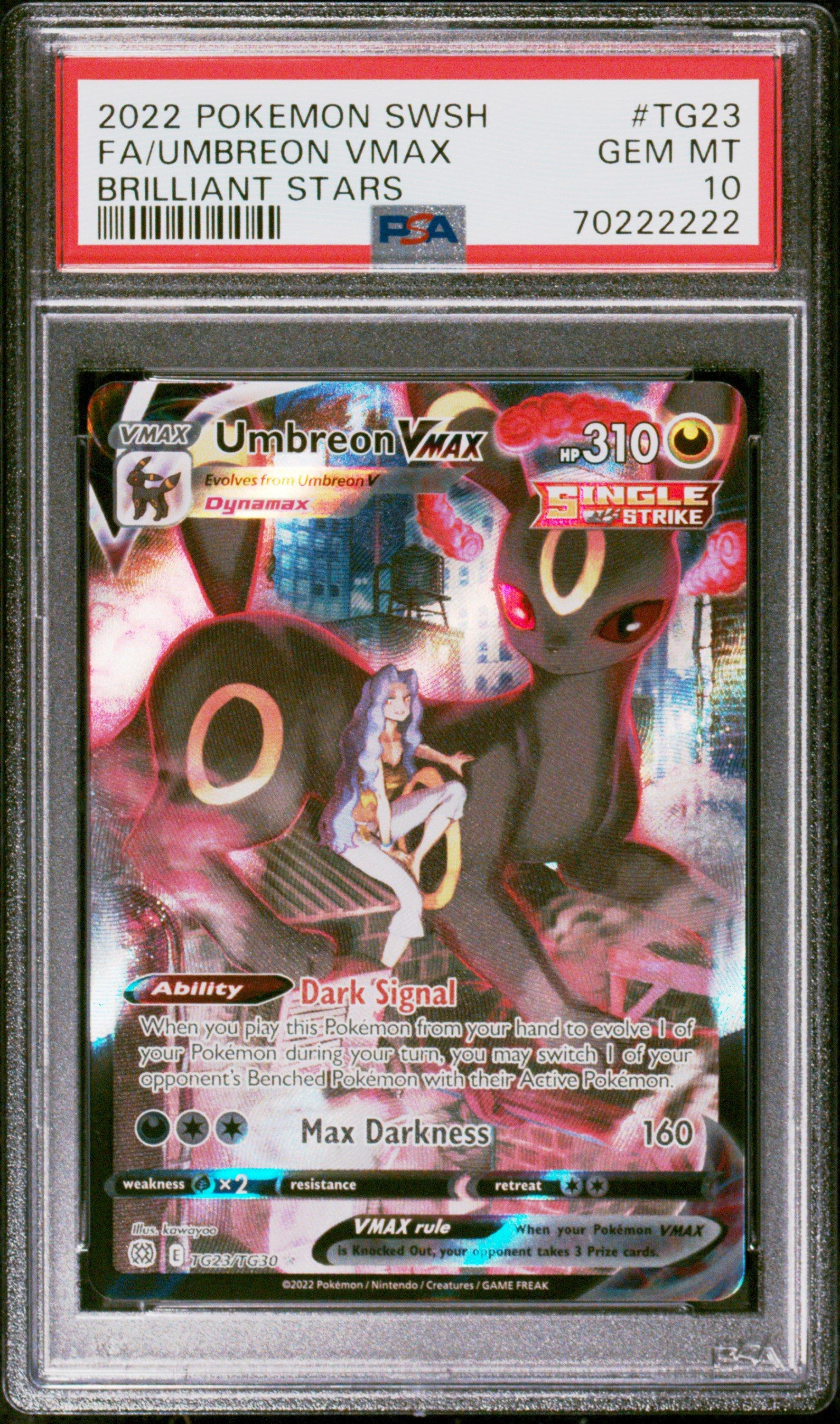 2022 Pokemon Sword & Shield Brilliant Stars Tg23 Full Art/umbreon