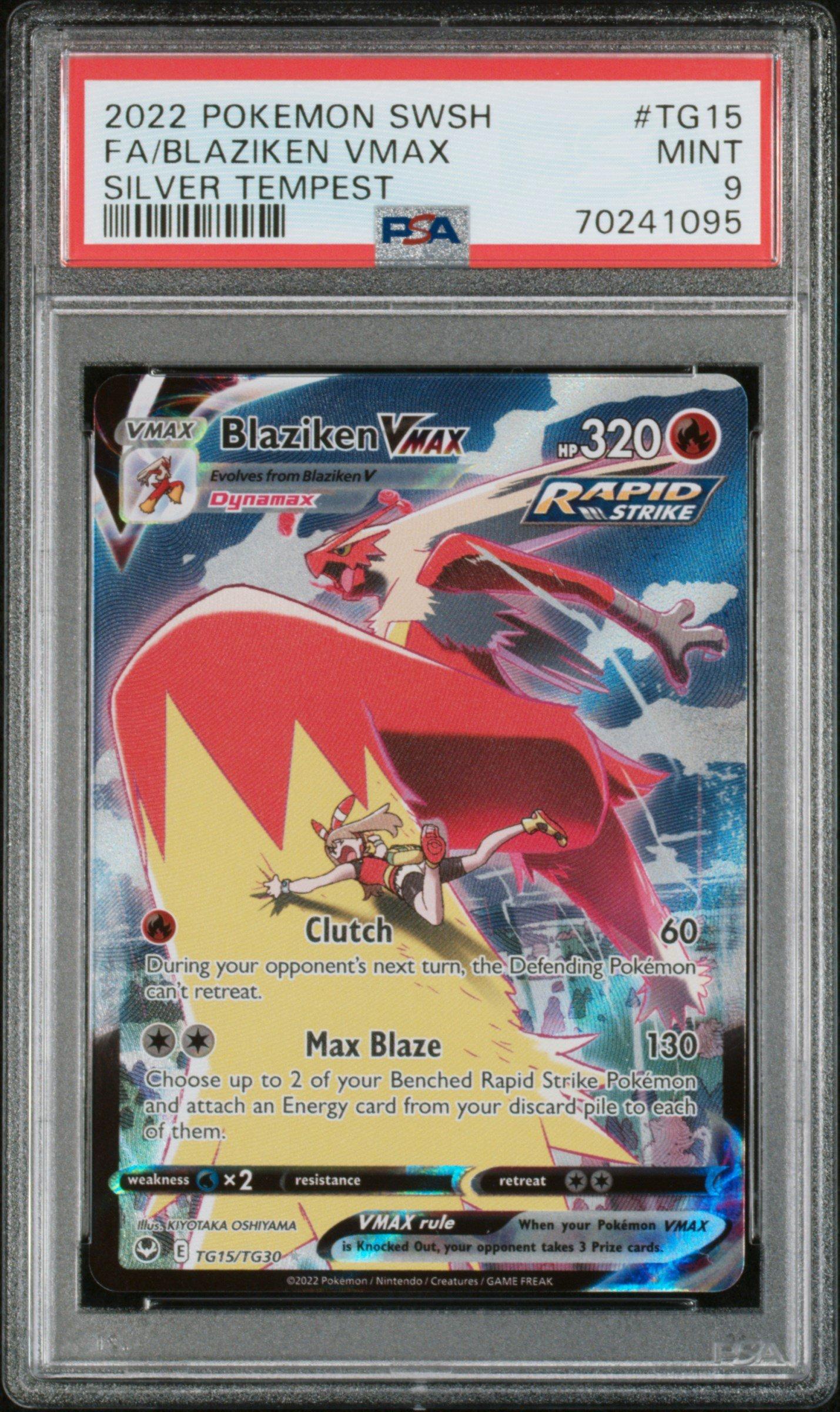 2022 Pokemon Sword & Shield Silver Tempest Tg15 Full Art/blaziken