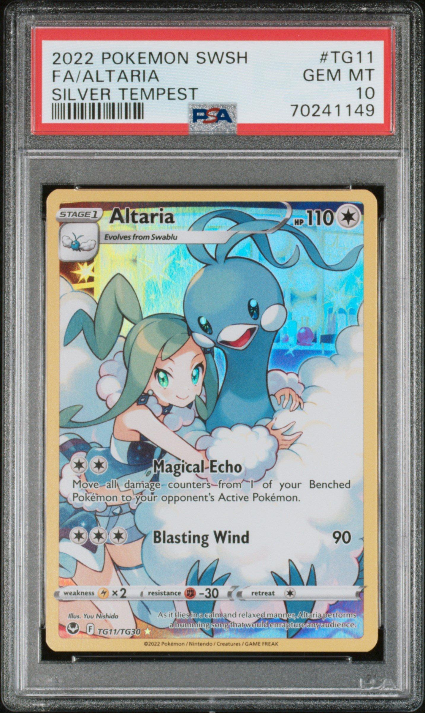 2022 Pokemon Sword & Shield Silver Tempest Tg11 Full Art/altaria