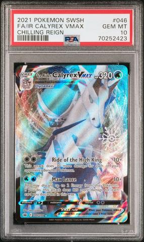 2021 Pokemon Sword & Shield Chilling Reign 203 Full Art/ice Rider